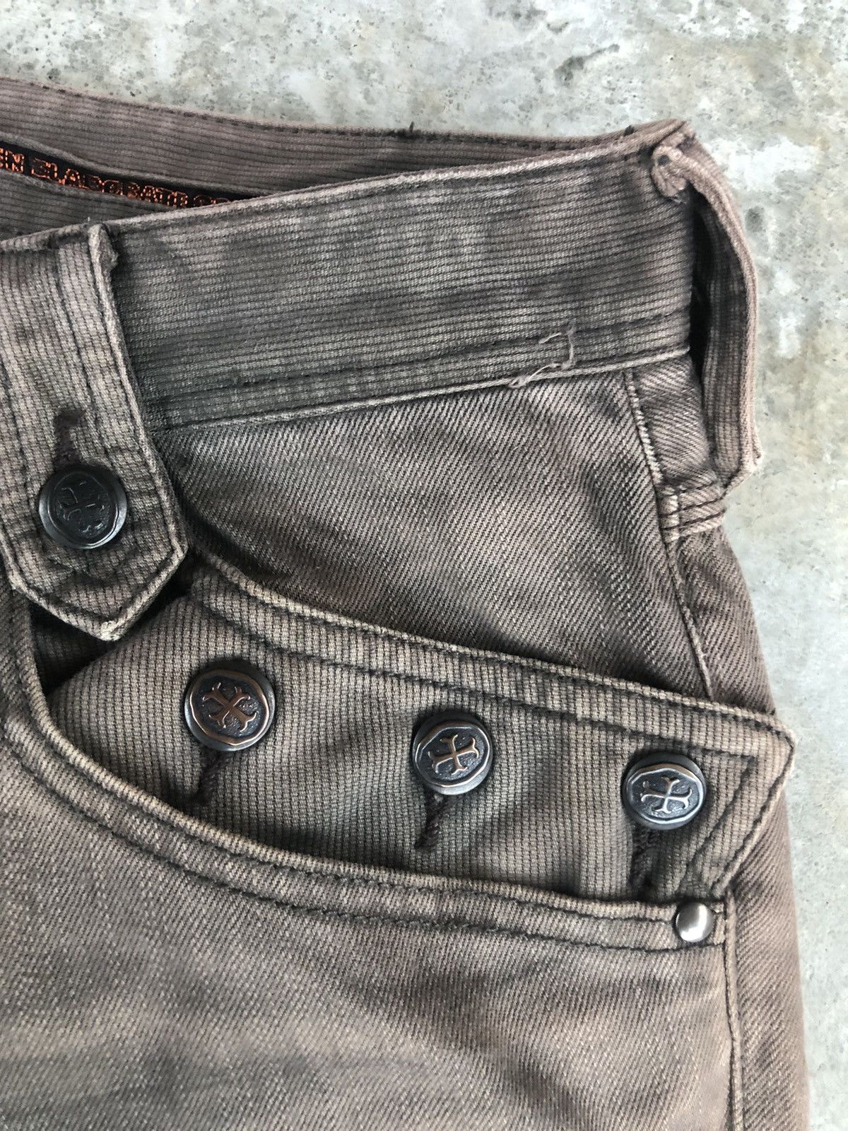 Nicole Club Nicole Club Flared Jeans Snake Skin Leather Distressed Size US 30 / EU 46 - 14 Thumbnail