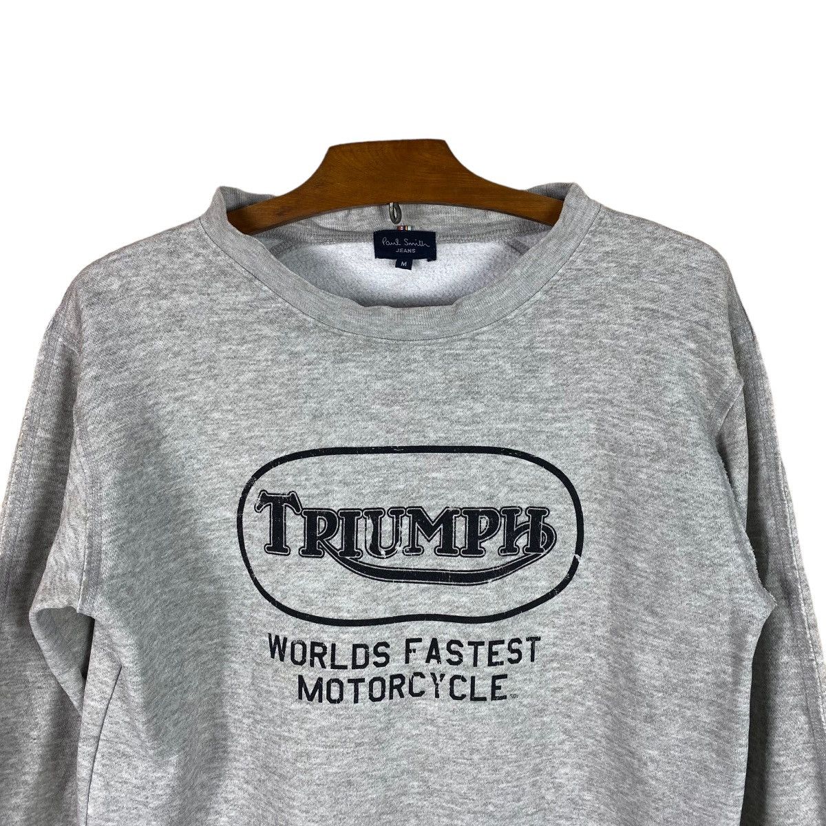Paul Smith PAUL SMITH TRIUMPH WORLD FASTES MOTORCYCLE SWEATSHIRT Size US M / EU 48-50 / 2 - 2 Thumbnail