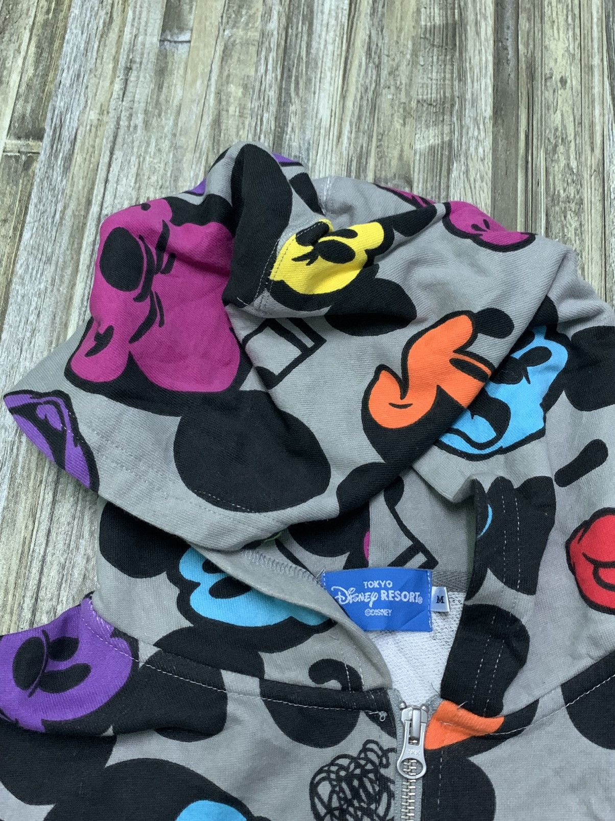 Disney Nice Zipper Mickey Mouse Full Print Hoodies Size US M / EU 48-50 / 2 - 6 Thumbnail