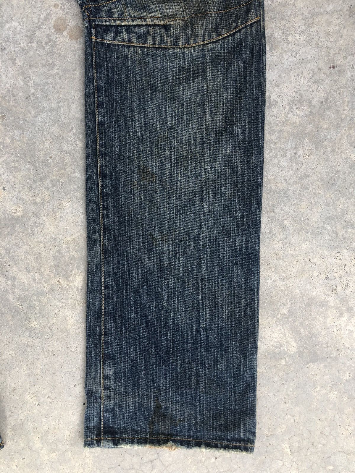 Japanese Brand Japanese Rosa Double Waist Distressed Jeans Size US 31 - 7 Thumbnail