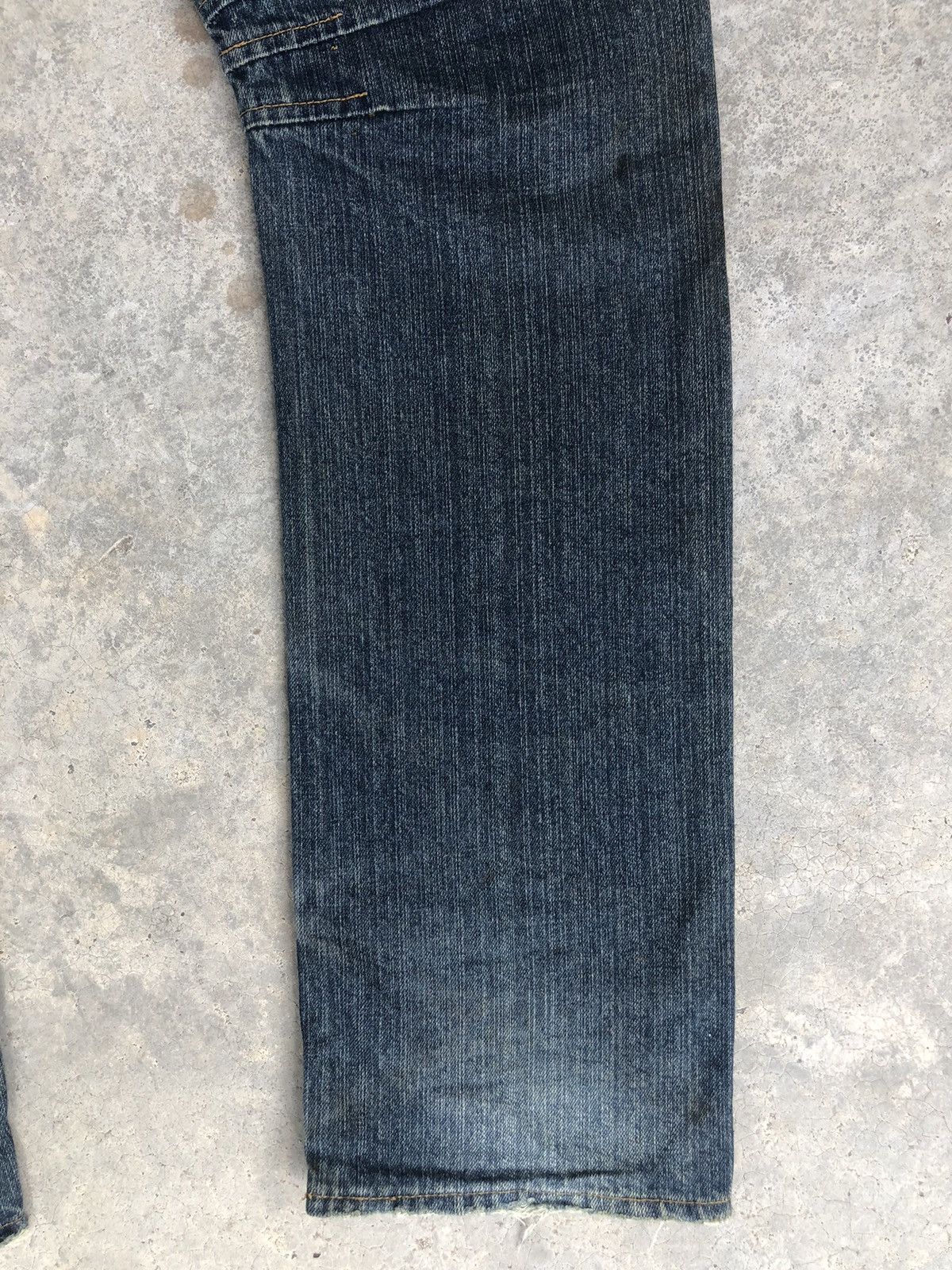 Japanese Brand Japanese Rosa Double Waist Distressed Jeans Size US 31 - 12 Thumbnail