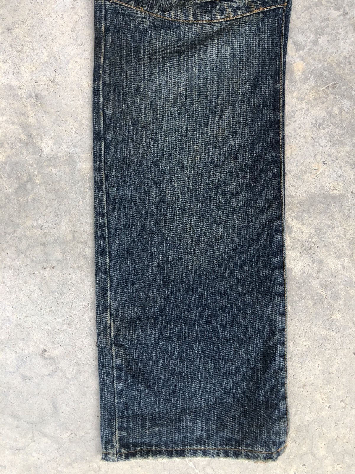 Japanese Brand Japanese Rosa Double Waist Distressed Jeans Size US 31 - 6 Thumbnail