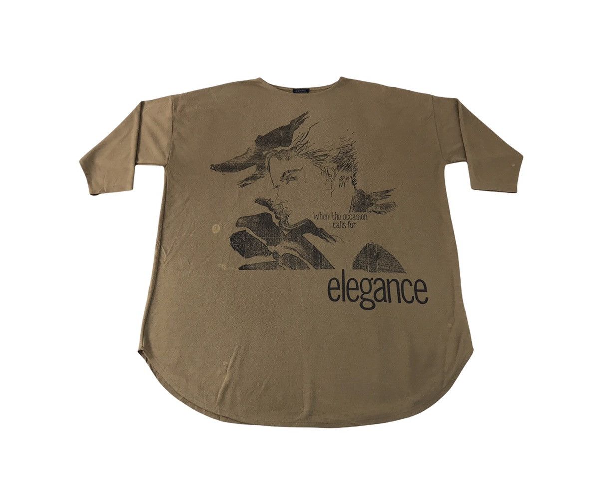Japanese Brand × Vintage Atelier YKO Elegance Man Design Tee Printed Size US XXL / EU 58 / 5 - 1 Thumbnail