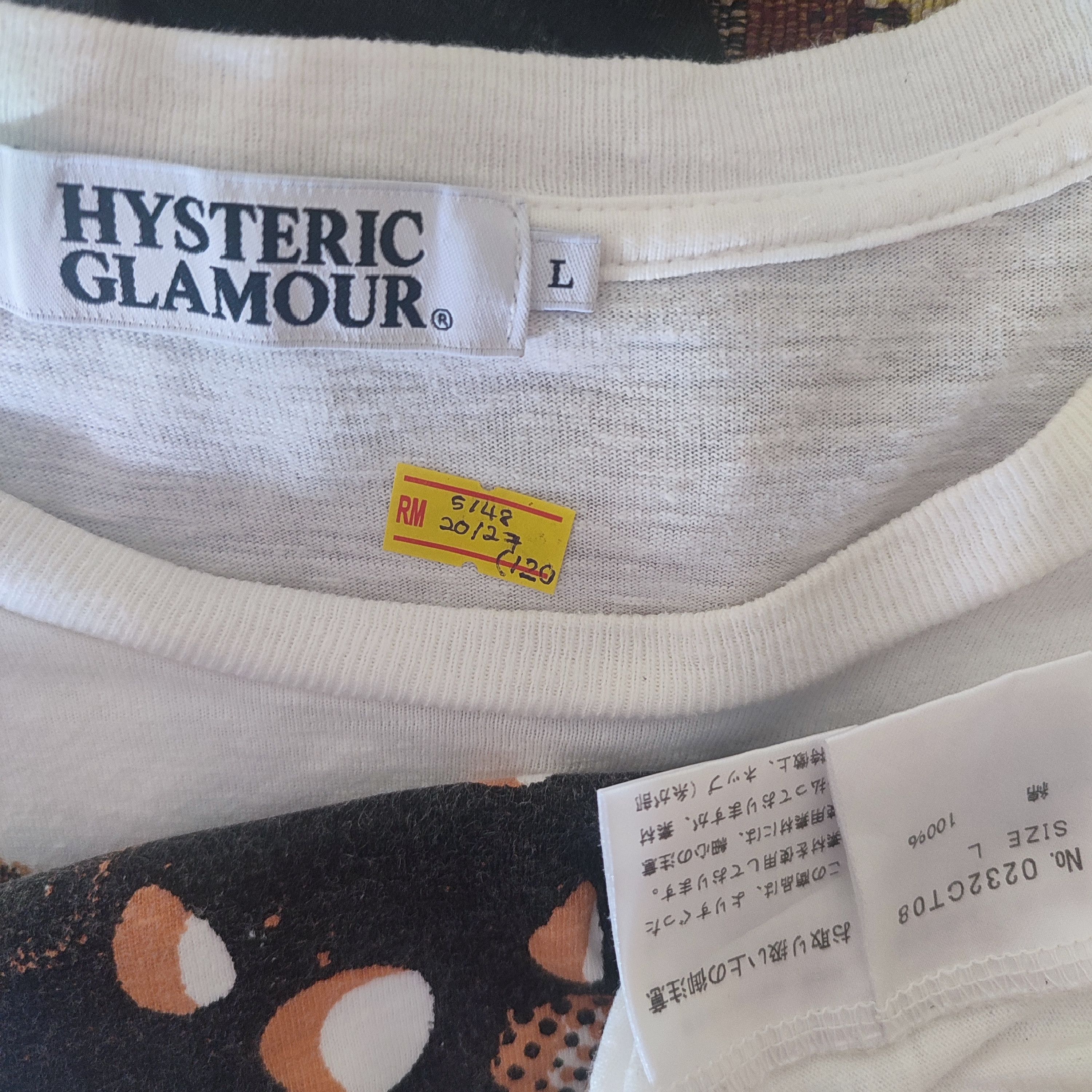 Hysteric Glamour × Japanese Brand × Vintage HYSTERIC GLAMOUR Japanese Brand Tshirt Size US M / EU 48-50 / 2 - 2 Thumbnail