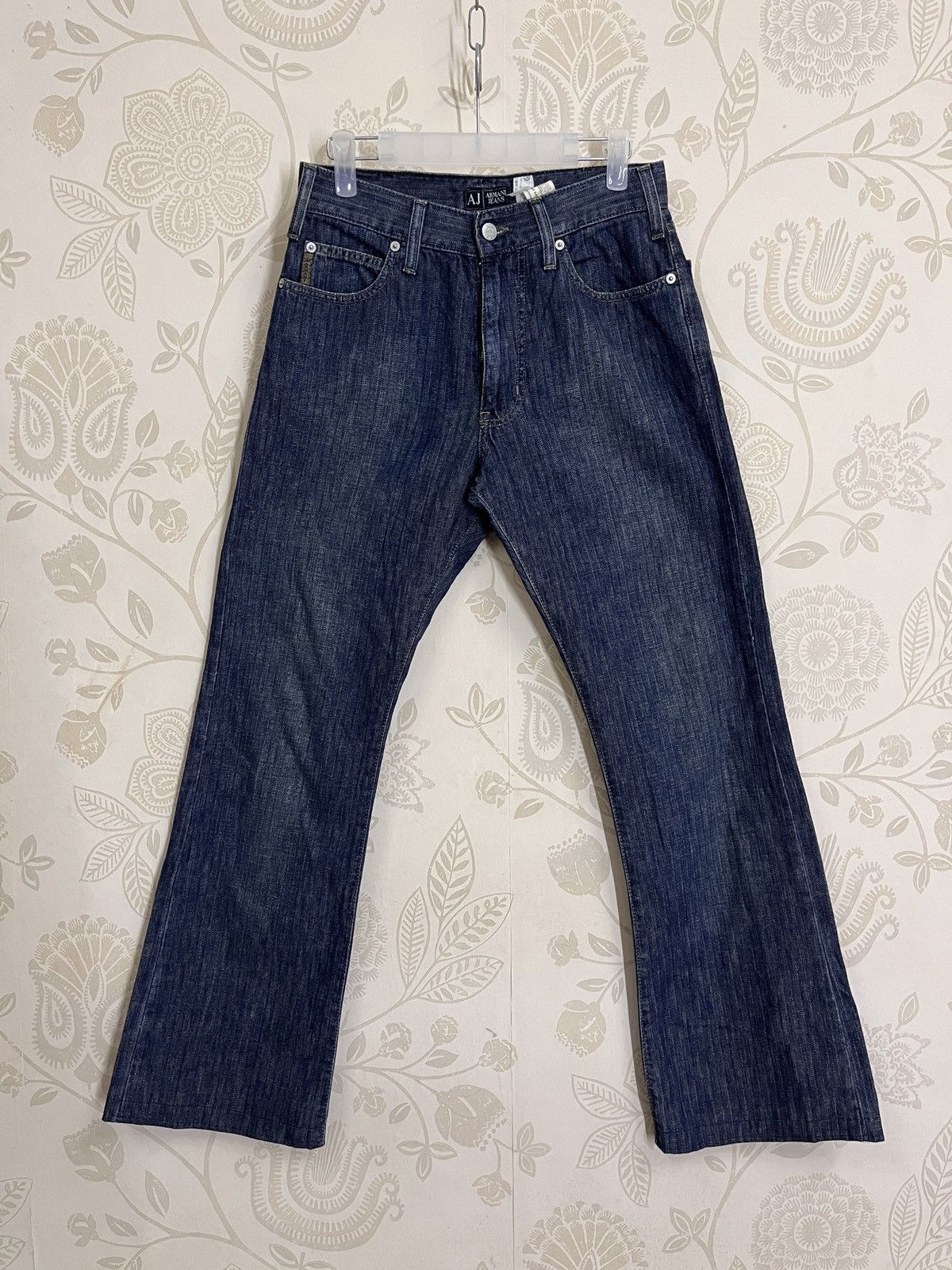 Vintage 90s Armani Jeans Striped Made In Italy