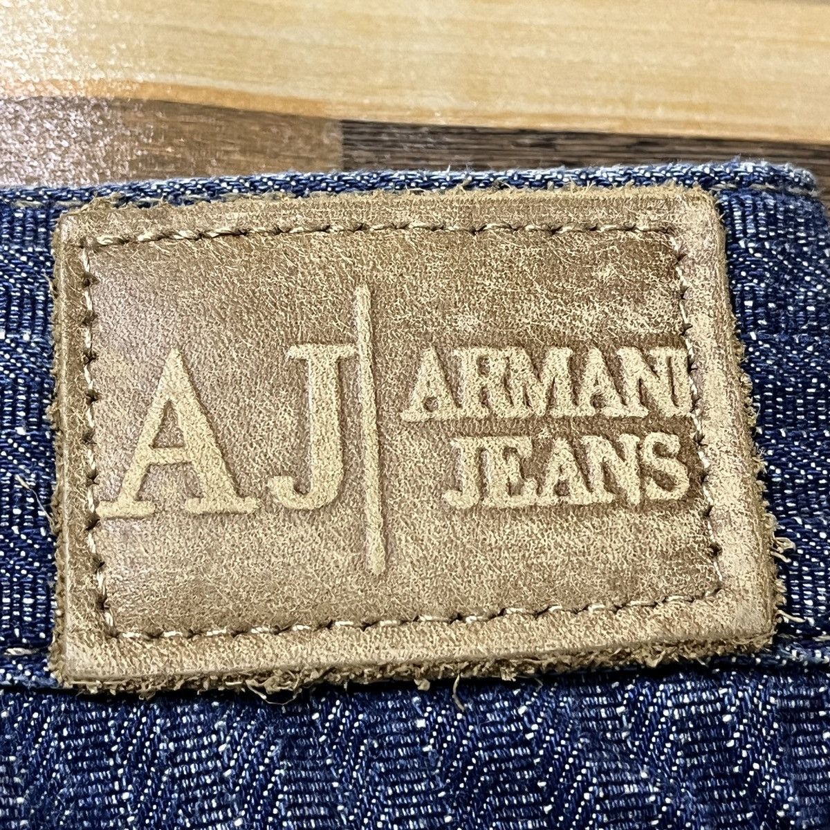 Armani × Vintage Vintage 90s Armani Jeans Striped Made In Italy Size US 29 - 15 Thumbnail