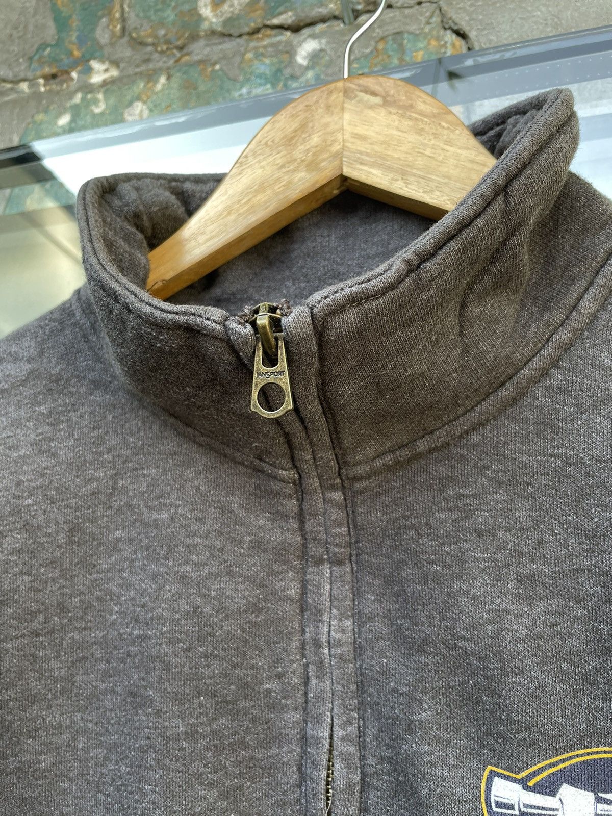 American Apparel × Jansport × Vintage Vintage Jansport 1/4 Zip American Style High Neck Sweater Size US L / EU 52-54 / 3 - 5 Thumbnail