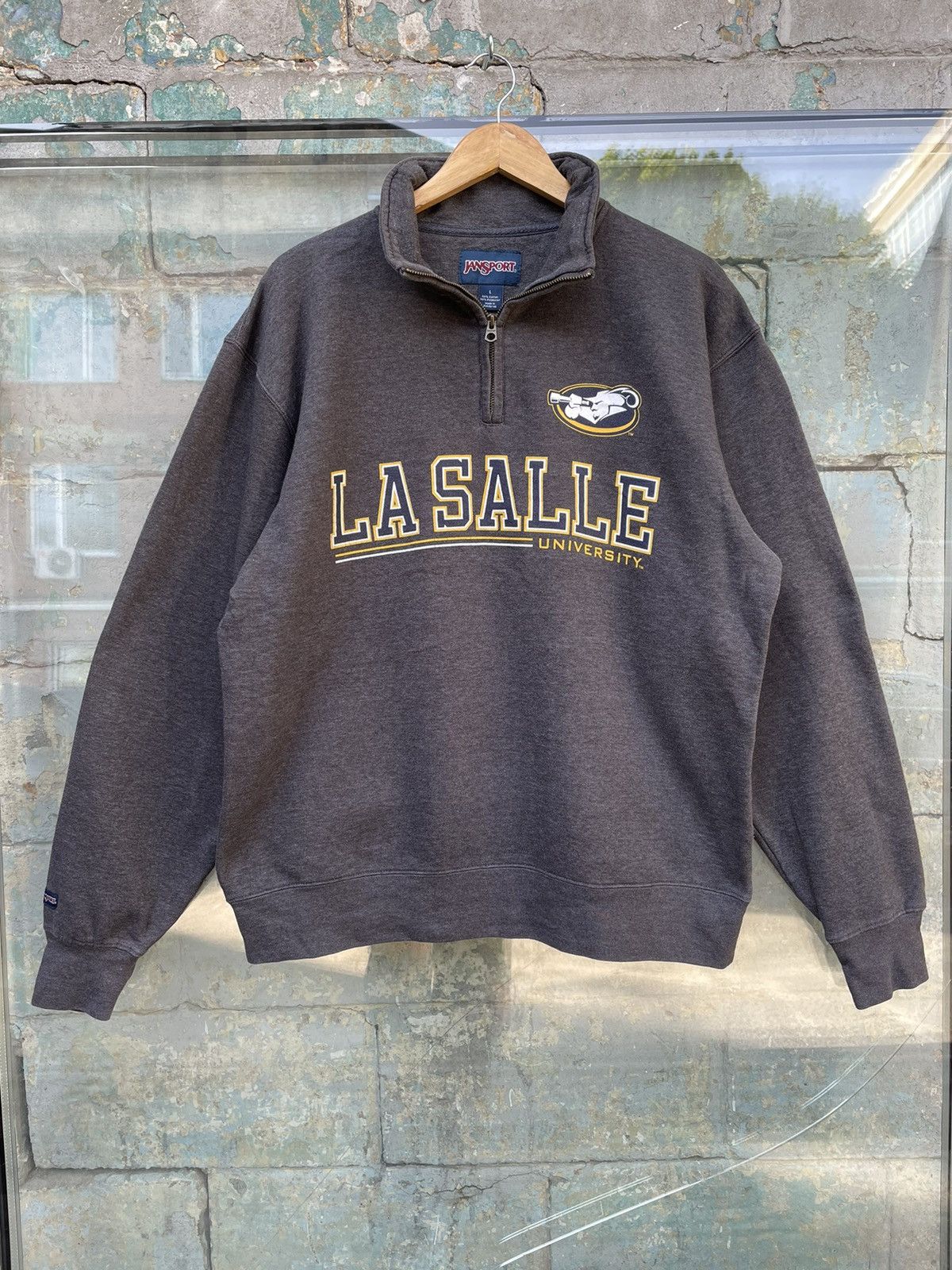 American Apparel × Jansport × Vintage Vintage Jansport 1/4 Zip American Style High Neck Sweater Size US L / EU 52-54 / 3 - 2 Thumbnail