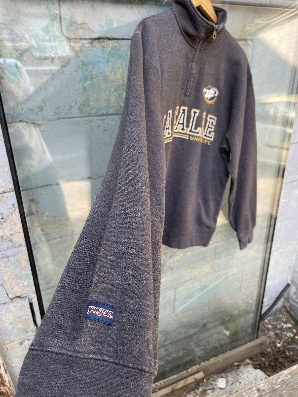 American Apparel × Jansport × Vintage Vintage Jansport 1/4 Zip American Style High Neck Sweater Size US L / EU 52-54 / 3 - 8 Thumbnail