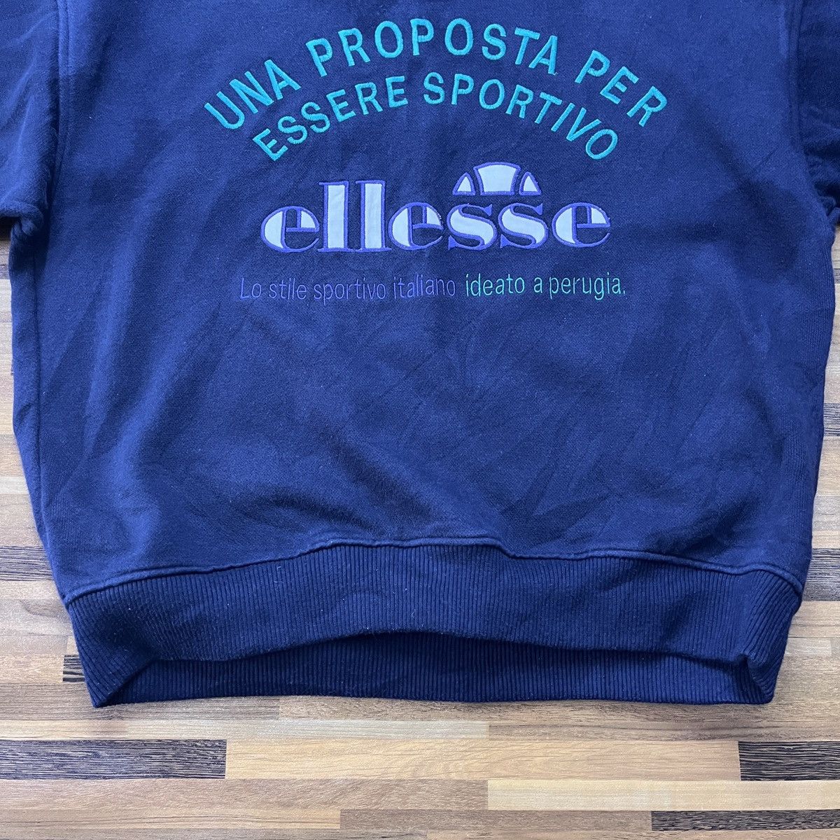 Ellesse × Vintage Vintage 90s Ellesse Sweater Big Logo Embroidered Size US L / EU 52-54 / 3 - 12 Thumbnail