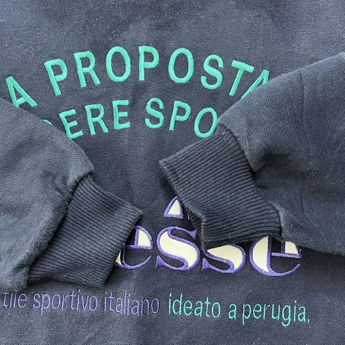 Ellesse × Vintage Vintage 90s Ellesse Sweater Big Logo Embroidered Size US L / EU 52-54 / 3 - 11 Thumbnail
