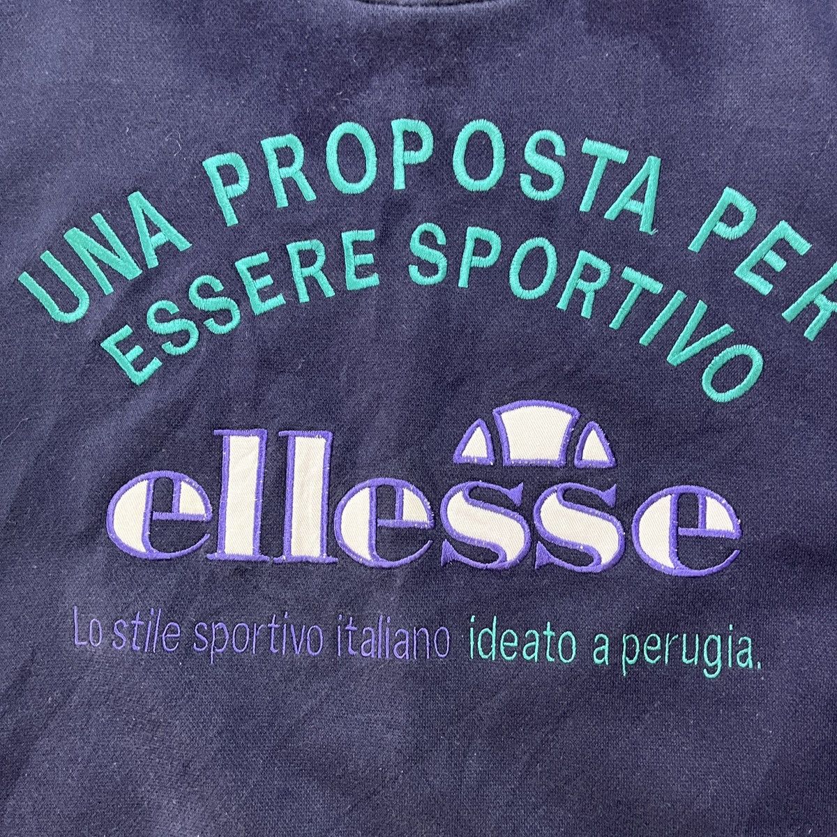 Ellesse × Vintage Vintage 90s Ellesse Sweater Big Logo Embroidered Size US L / EU 52-54 / 3 - 8 Thumbnail