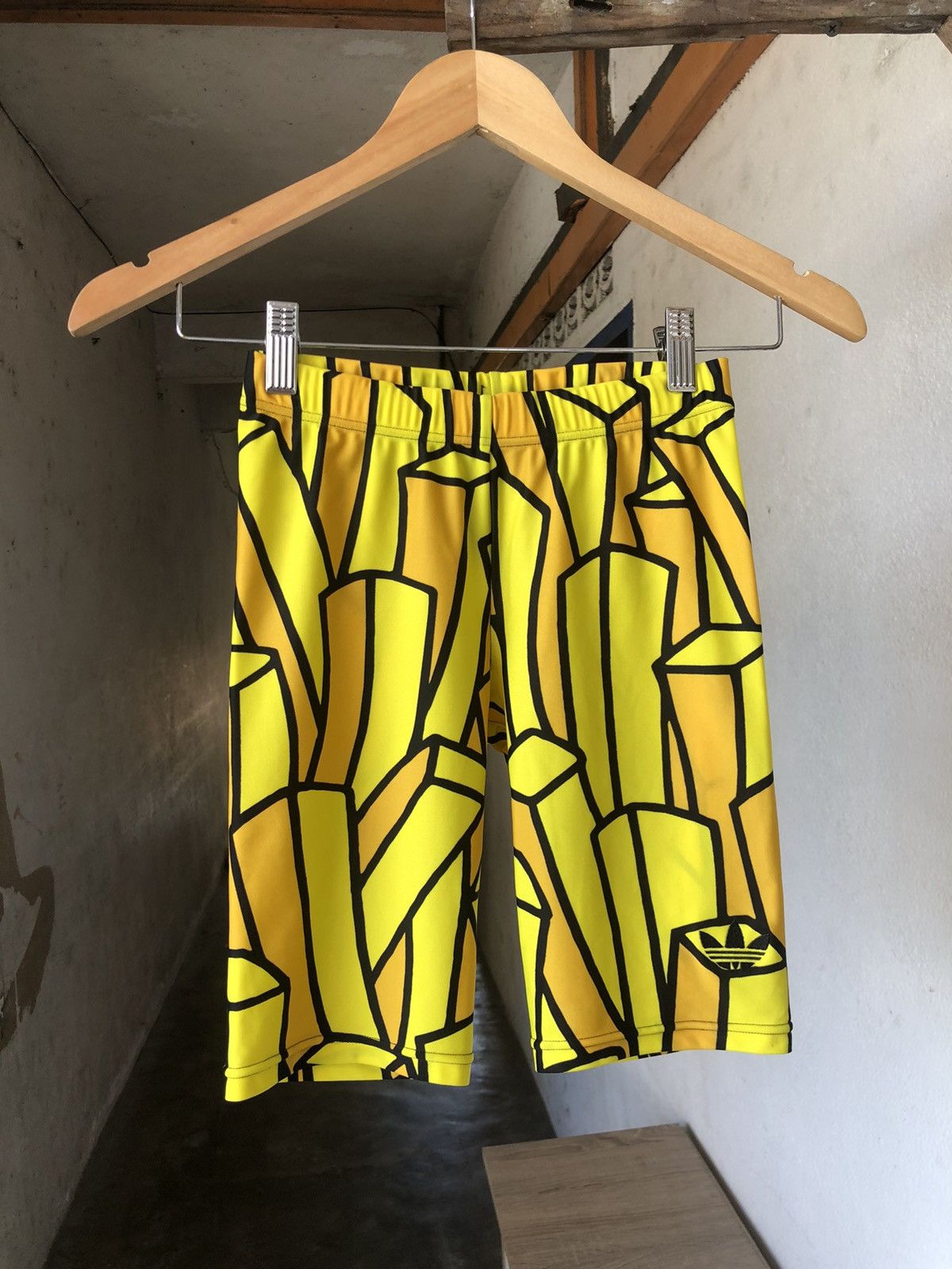 Adidas × Jeremy Scott Rare❗️Jeremy Scott x Adidas Short Pants with Fries Print Size US 28 / EU 44 - 4 Thumbnail