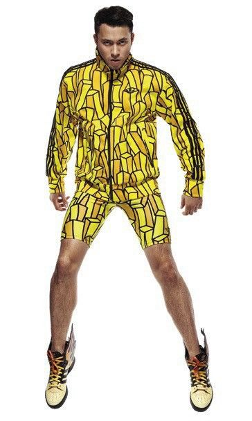 Adidas × Jeremy Scott Rare❗️Jeremy Scott x Adidas Short Pants with Fries Print Size US 28 / EU 44 - 2 Thumbnail
