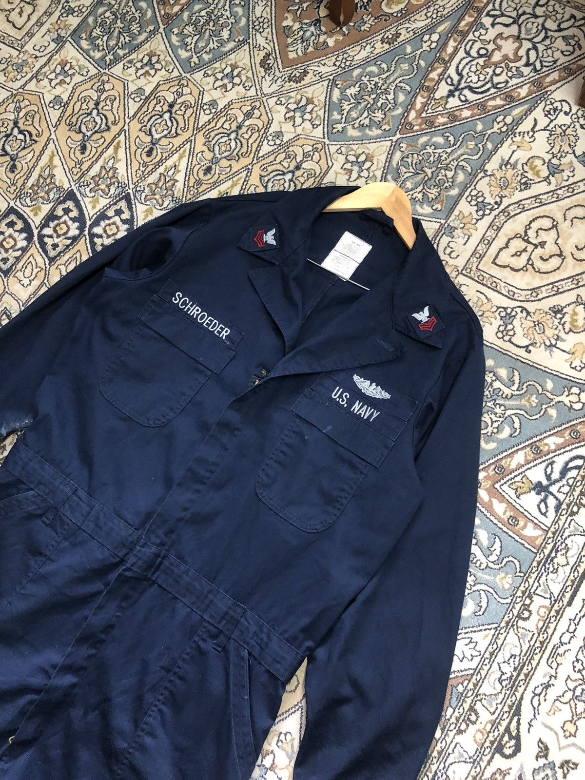 Vintage Vintage Us Navy Utility Coverall/Jumpsuit Size US XL / EU 56 / 4 - 4 Thumbnail