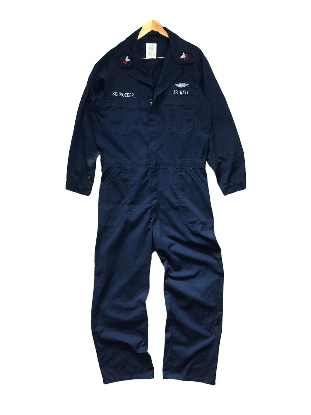 Vintage Vintage Us Navy Utility Coverall/Jumpsuit Size US XL / EU 56 / 4 - 1 Thumbnail