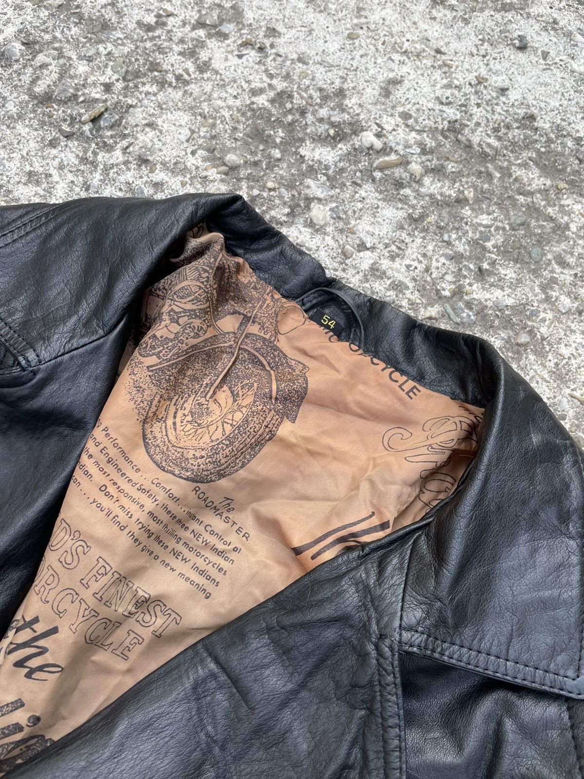 Vintage Leather jacket ykk zips