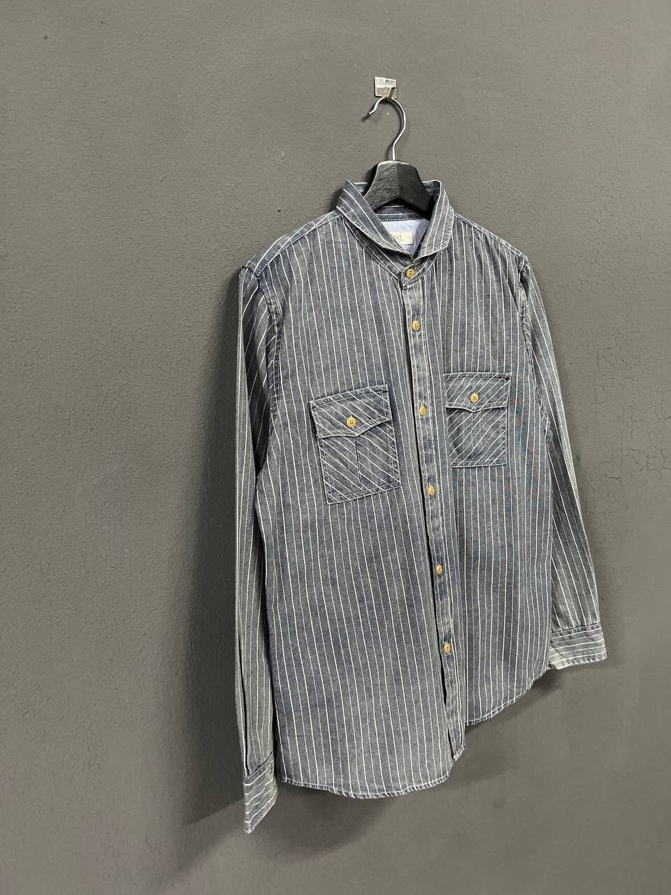 Japanese Brand OILCAKE BUTTON UP SHIRT Size US M / EU 48-50 / 2 - 2 Thumbnail