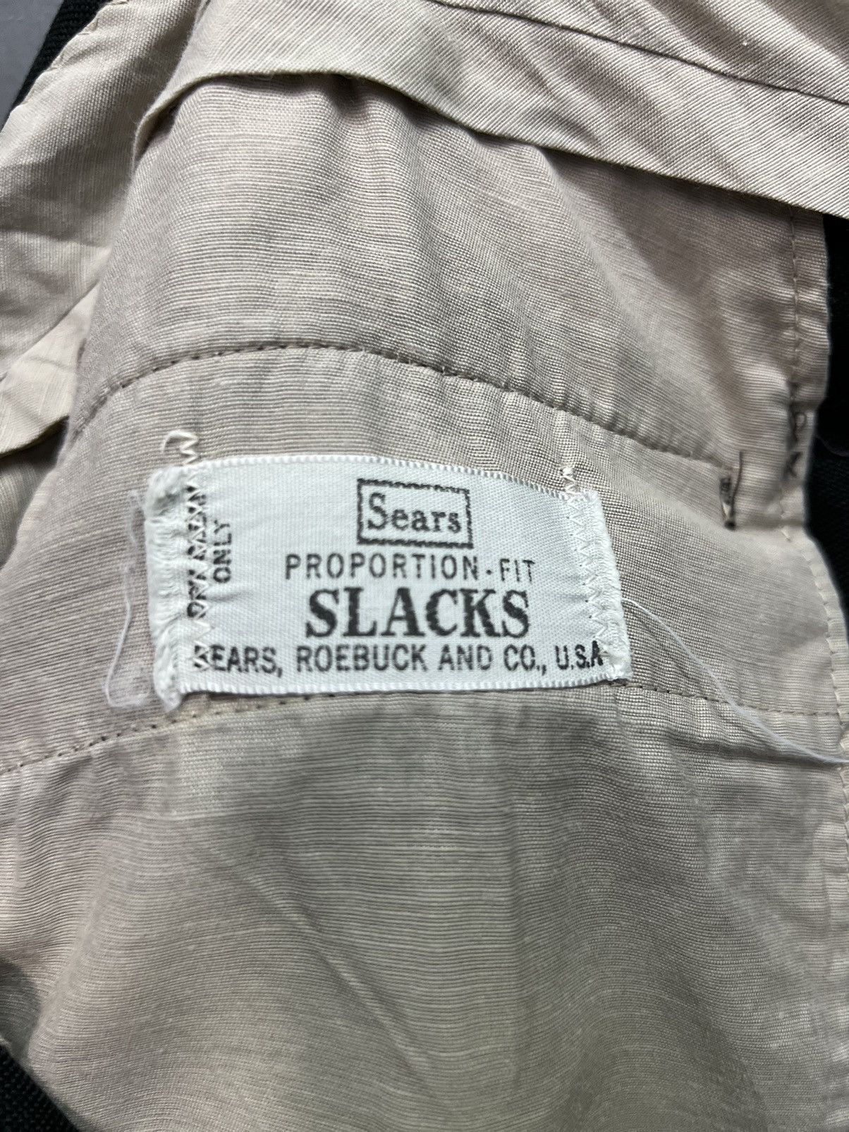 Sears VINTAGE🔥SEARS PROPORTION-FIT SLACKS PANTS SIZE 35 Size US 35 - 9 Thumbnail