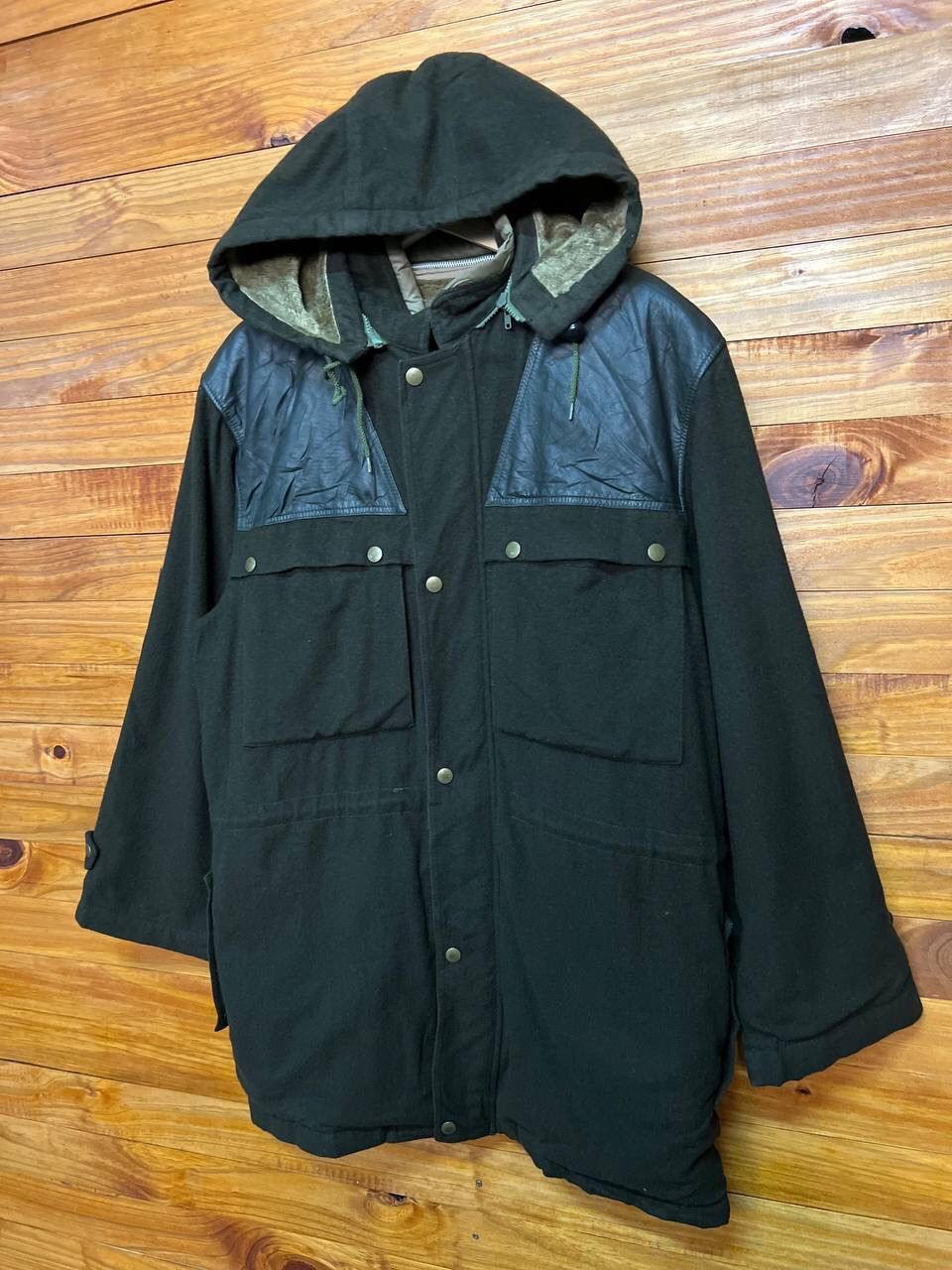 Japanese Brand SIMPLE LIFE WOOL HOODIE JACKET Size US L / EU 52-54 / 3 - 3 Thumbnail