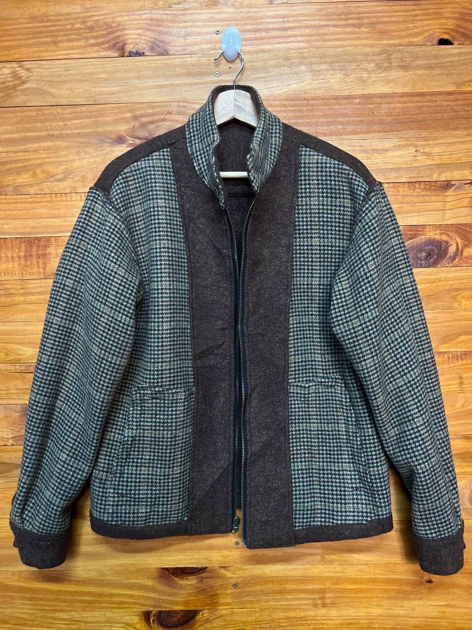 Japanese Brand VINTAGE WOOL ZIPPER JACKET Size US M / EU 48-50 / 2 - 10 Thumbnail