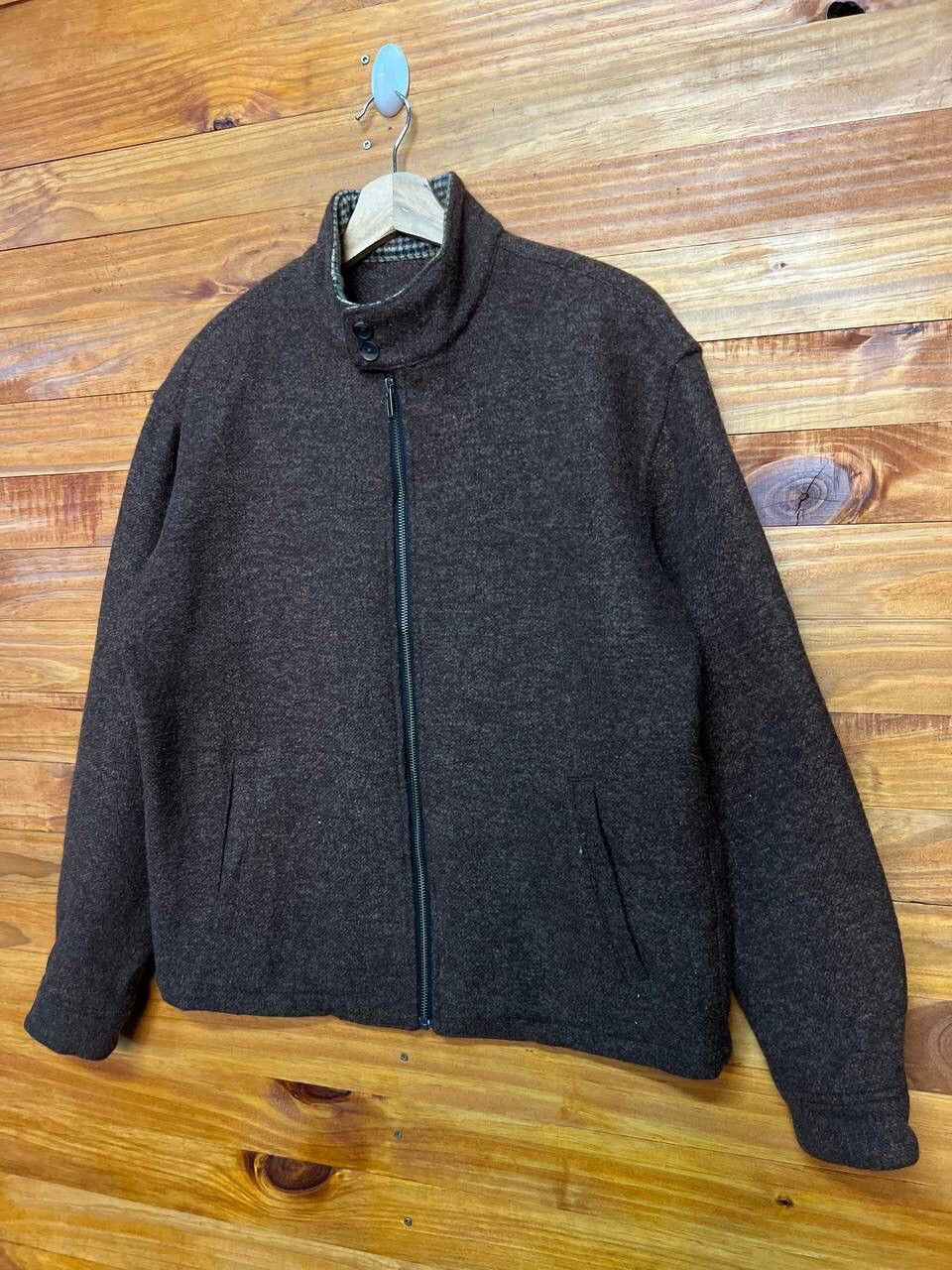 Japanese Brand VINTAGE WOOL ZIPPER JACKET Size US M / EU 48-50 / 2 - 3 Thumbnail