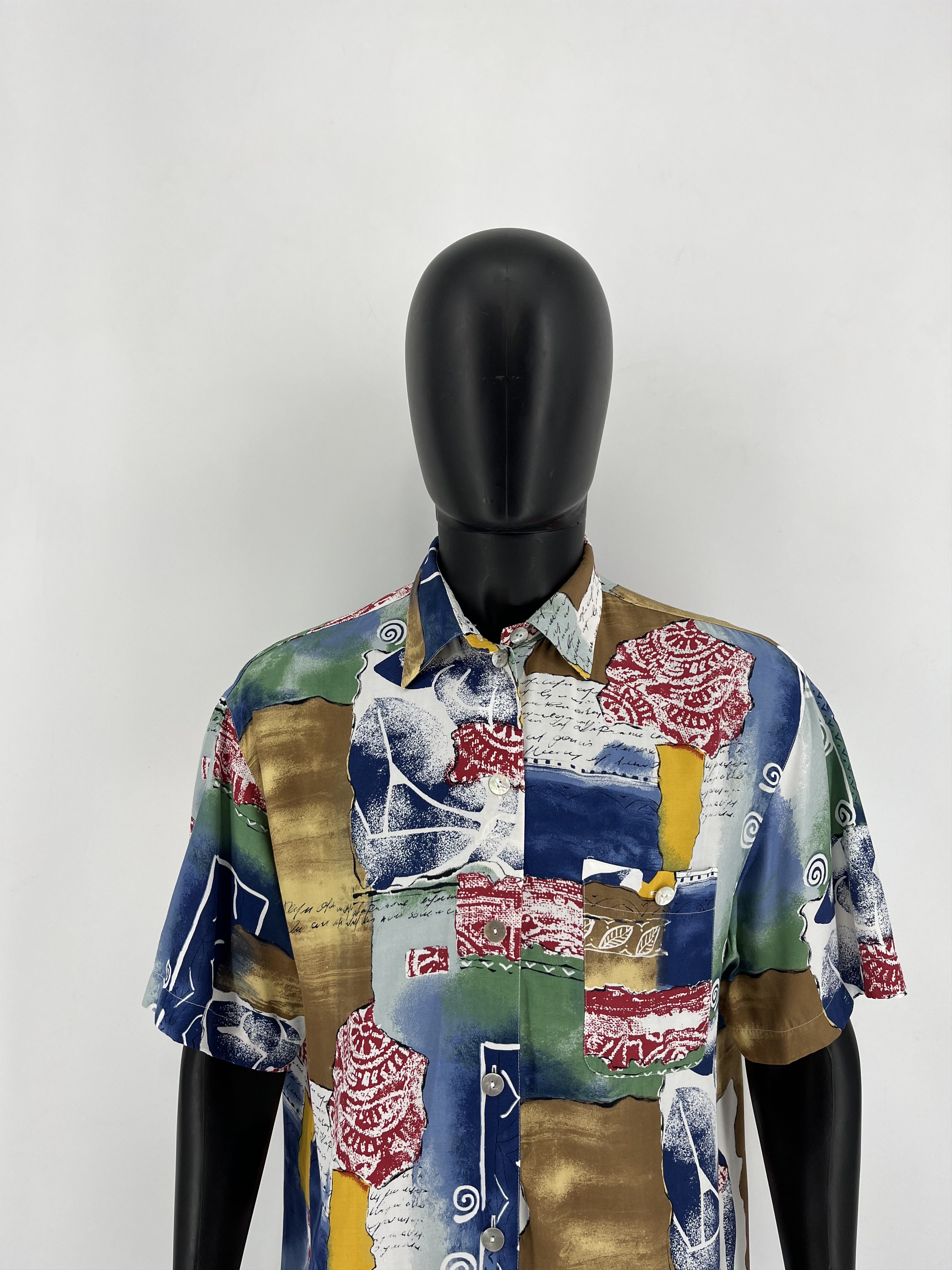 Vintage Vintage Art Streetwear Hawaiian Travis Scott style Size US L / EU 52-54 / 3 - 3 Thumbnail