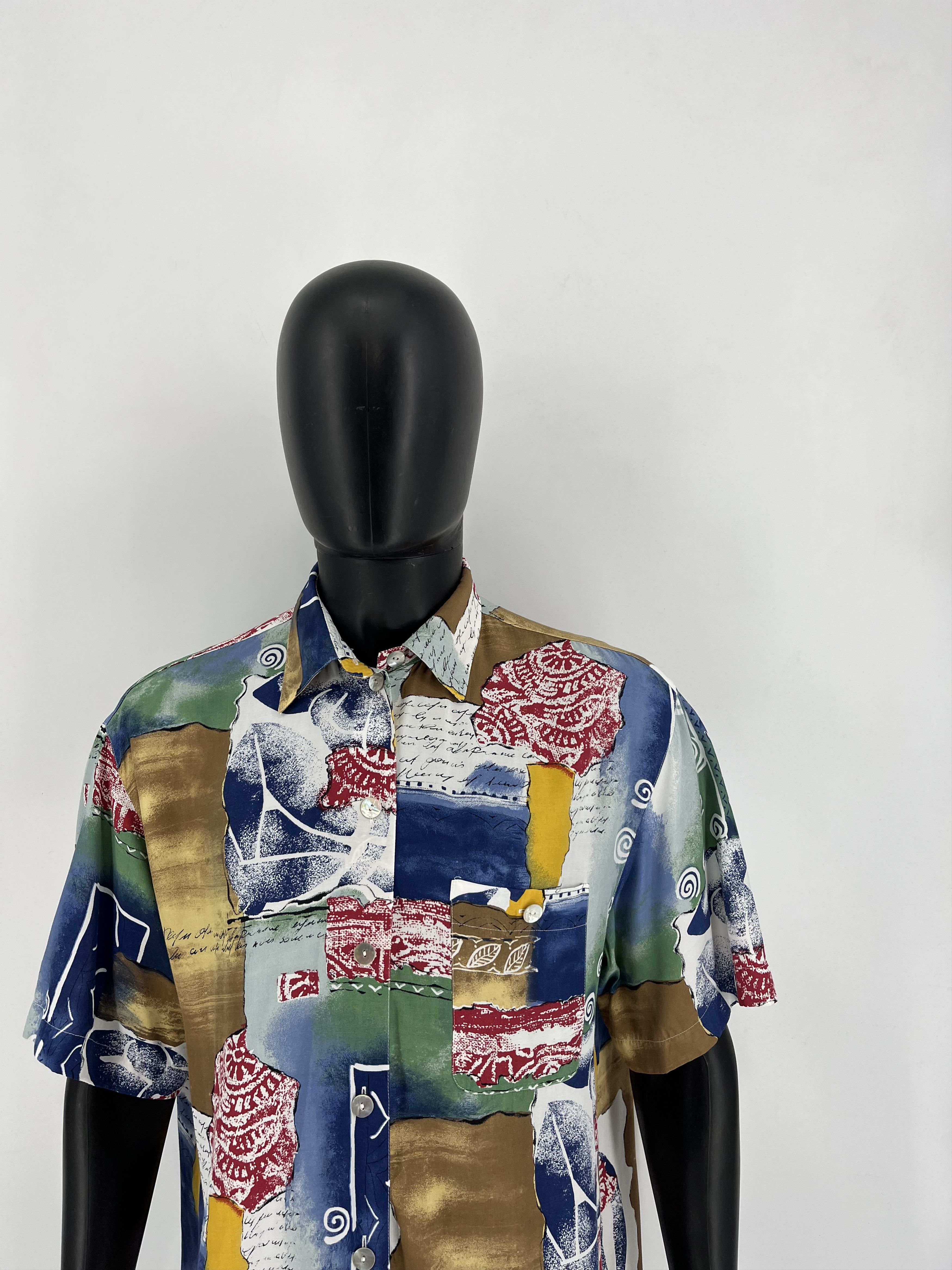 Vintage Vintage Art Streetwear Hawaiian Travis Scott style Size US L / EU 52-54 / 3 - 4 Thumbnail