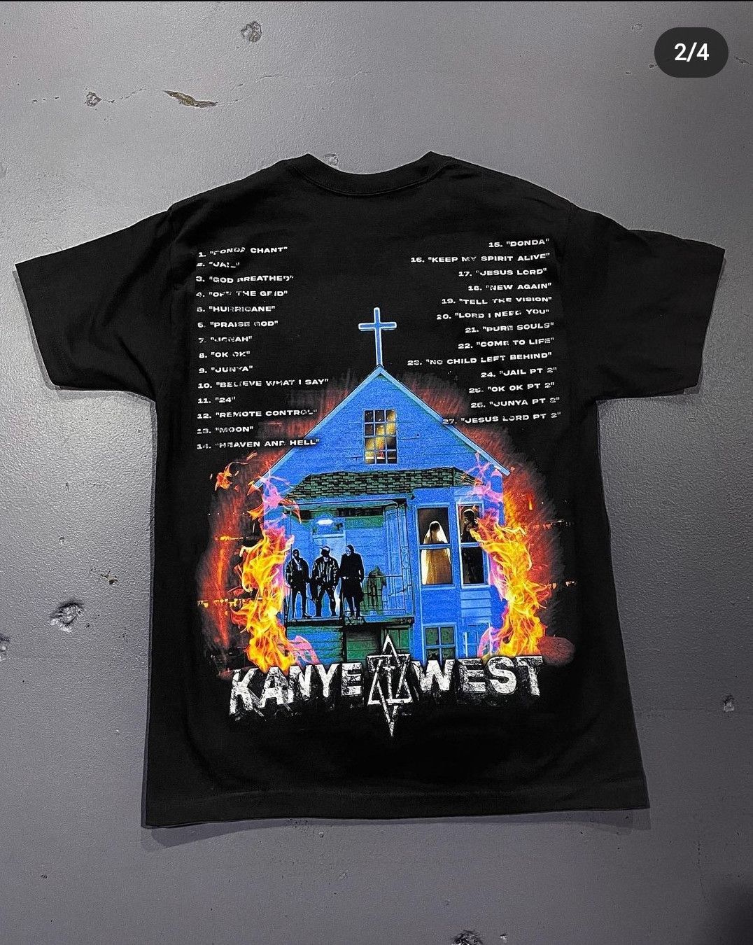 Darien Bruze D Bruze Kanye West Donda Rap Tee Size M Size US M / EU 48-50 / 2 - 3 Thumbnail