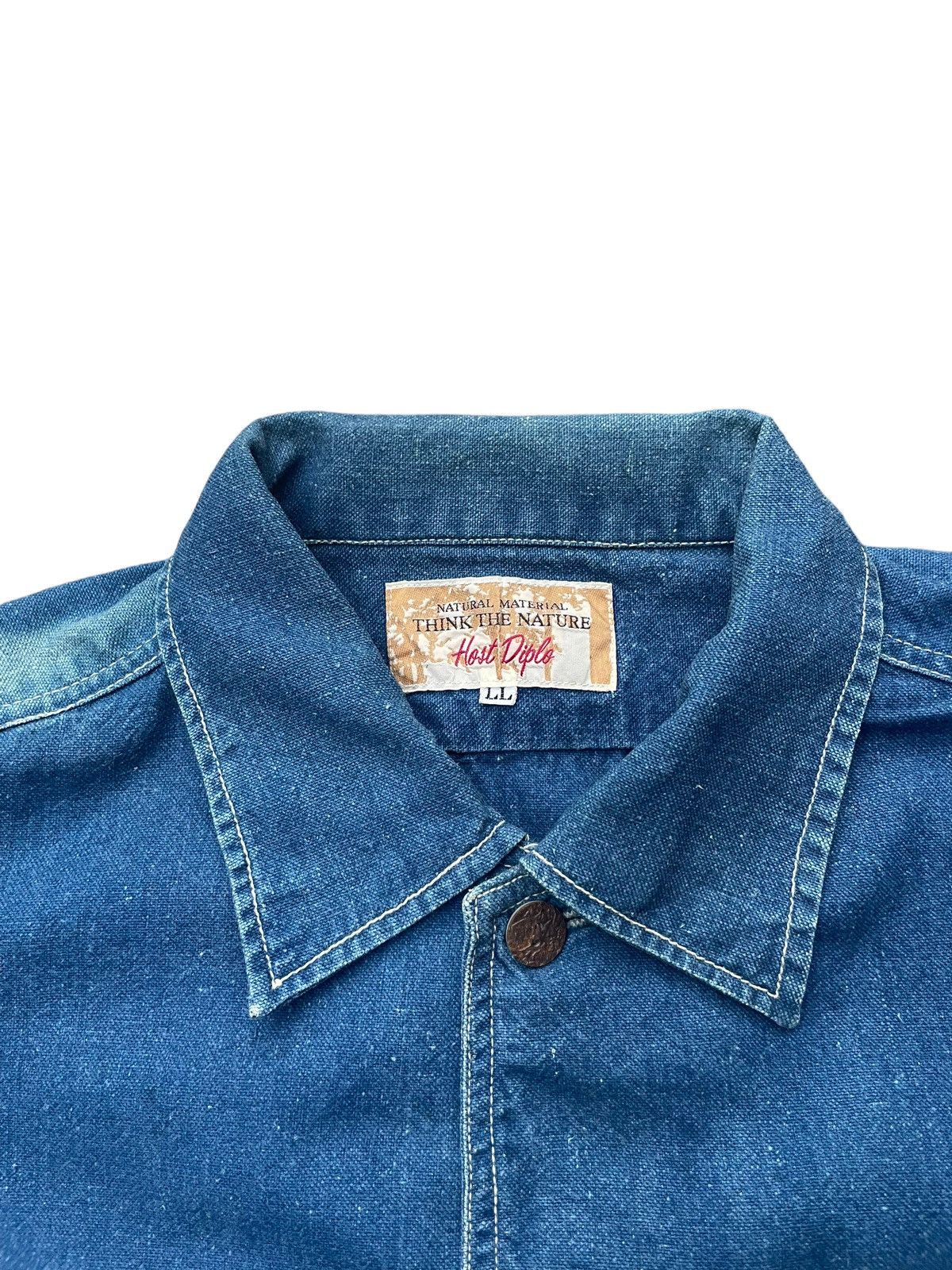Japanese Brand Host Diple Denim Shirt Size US XL / EU 56 / 4 - 8 Thumbnail