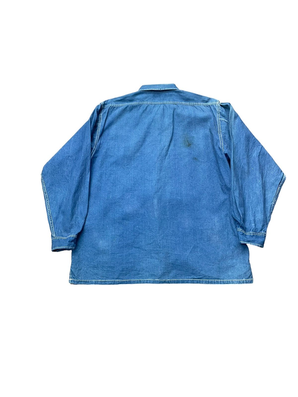 Japanese Brand Host Diple Denim Shirt Size US XL / EU 56 / 4 - 9 Thumbnail
