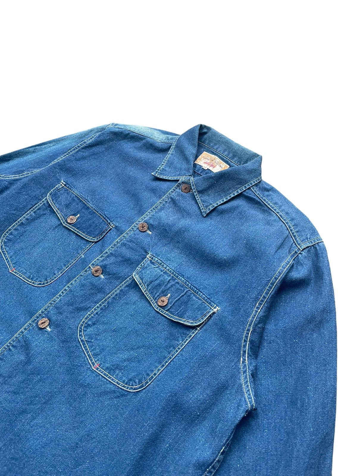 Japanese Brand Host Diple Denim Shirt Size US XL / EU 56 / 4 - 2 Thumbnail