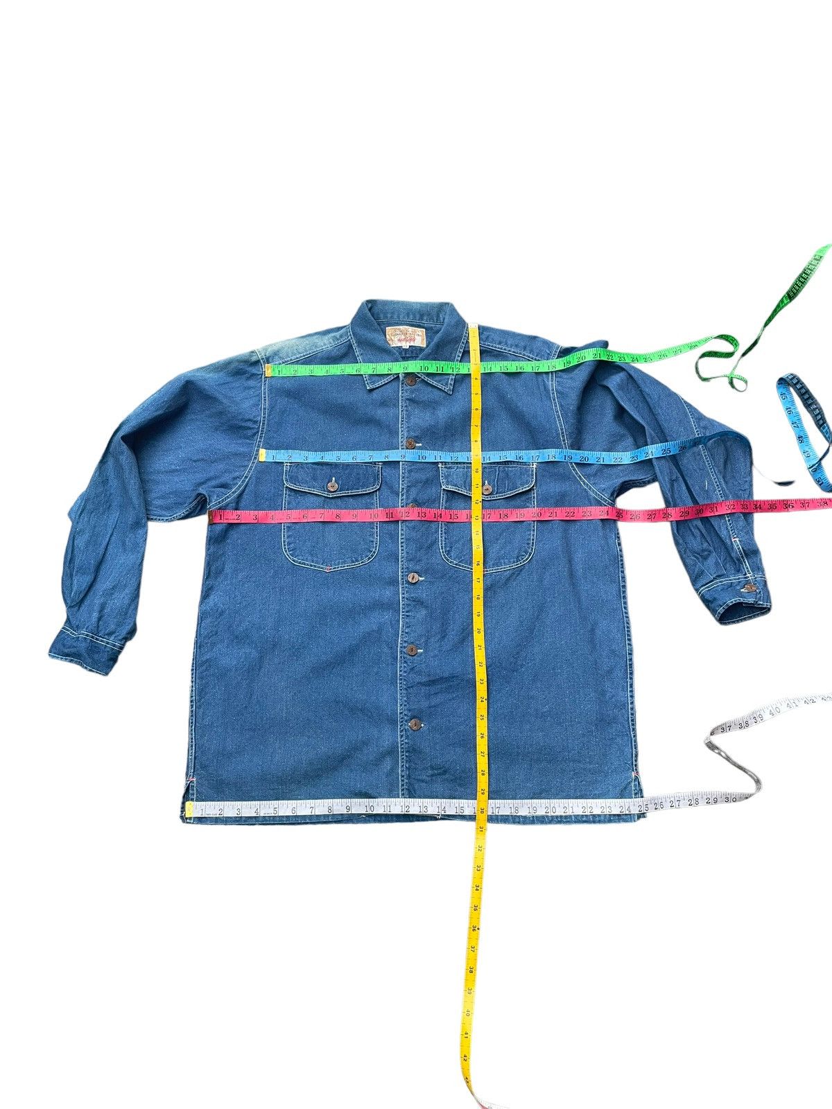 Japanese Brand Host Diple Denim Shirt Size US XL / EU 56 / 4 - 13 Thumbnail