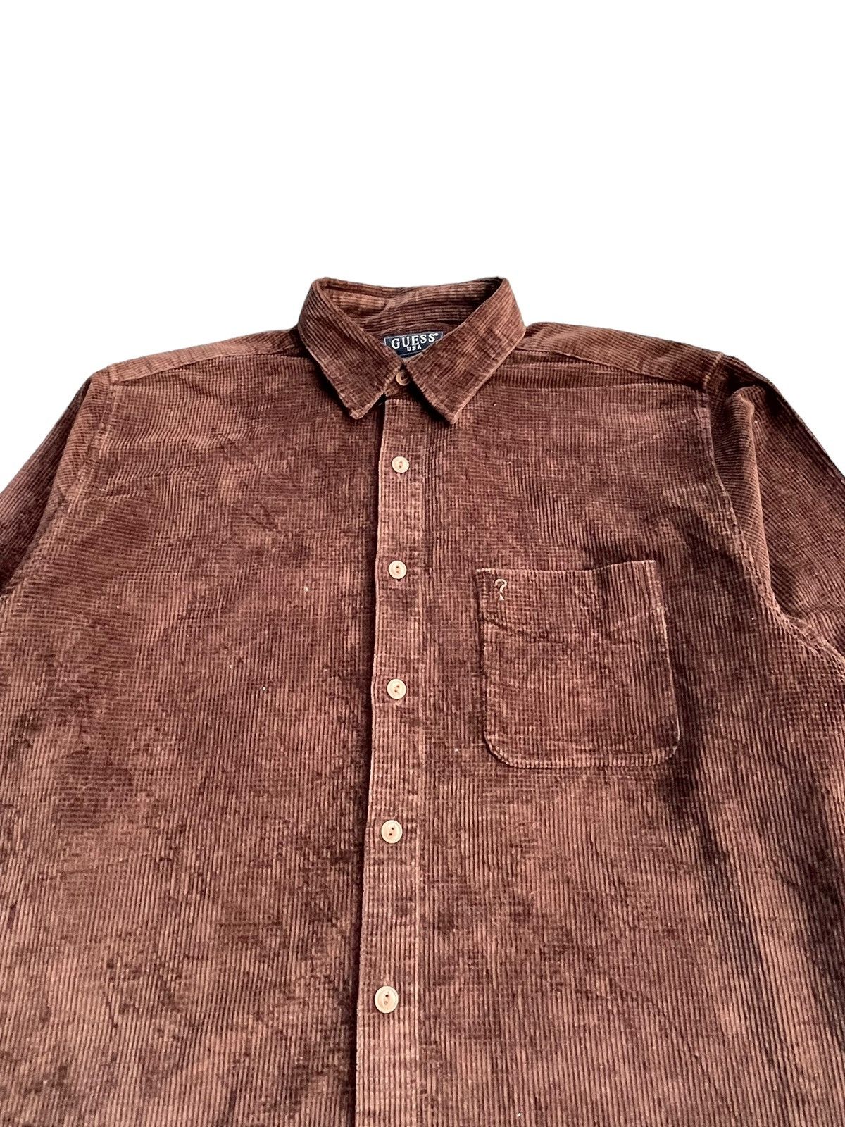 Guess Vintage Guess Coduroy Shirt Size US L / EU 52-54 / 3 - 3 Thumbnail
