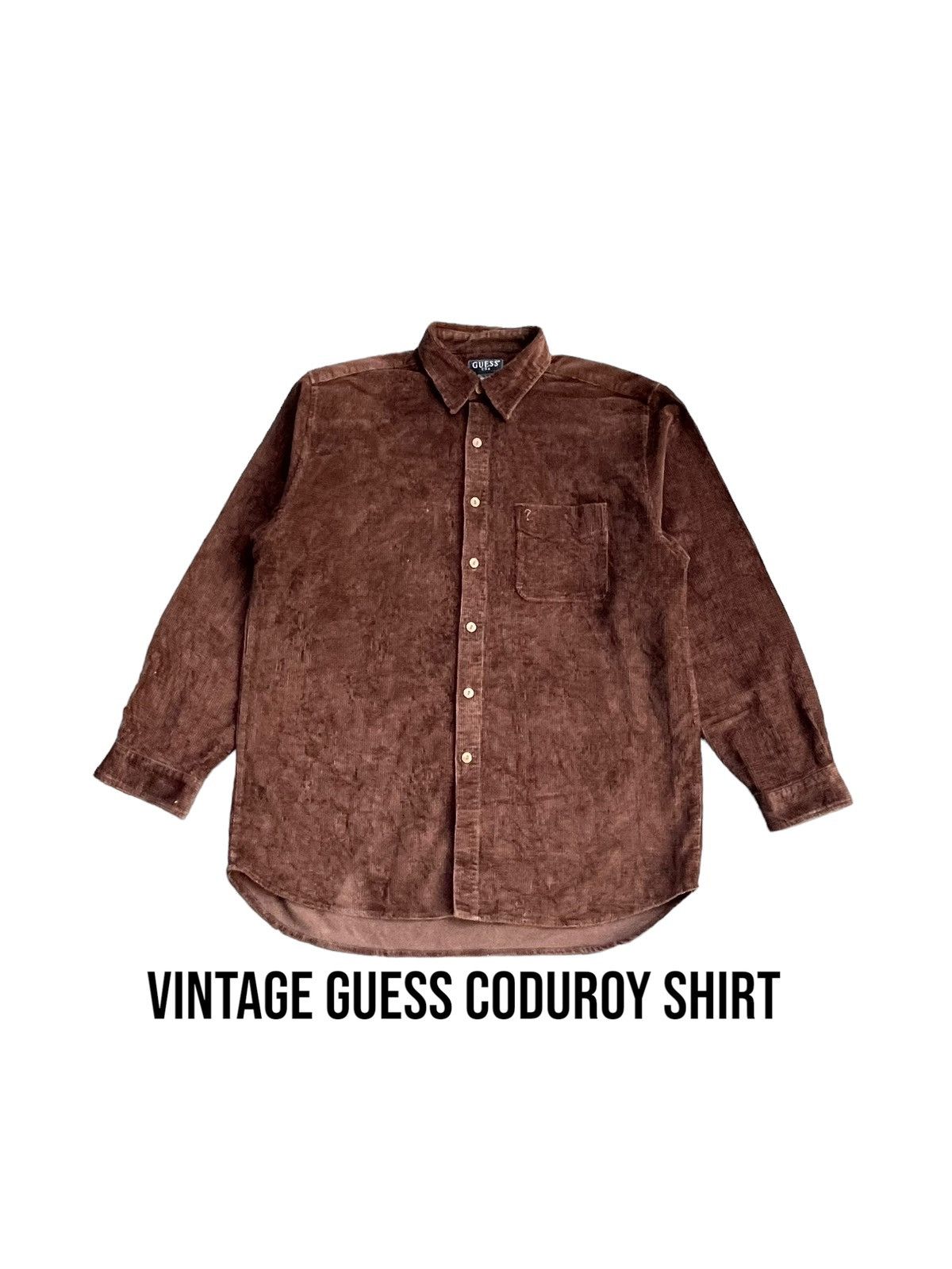 Guess Vintage Guess Coduroy Shirt Size US L / EU 52-54 / 3 - 1 Thumbnail