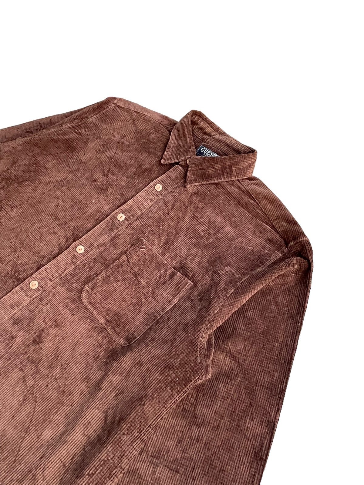 Guess Vintage Guess Coduroy Shirt Size US L / EU 52-54 / 3 - 2 Thumbnail
