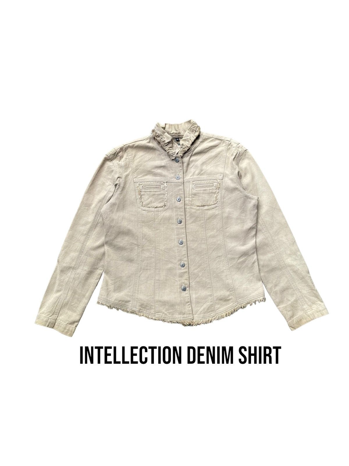 Japanese Brand Intellection Denim Shirt Size M / US 6-8 / IT 42-44 - 1 Thumbnail