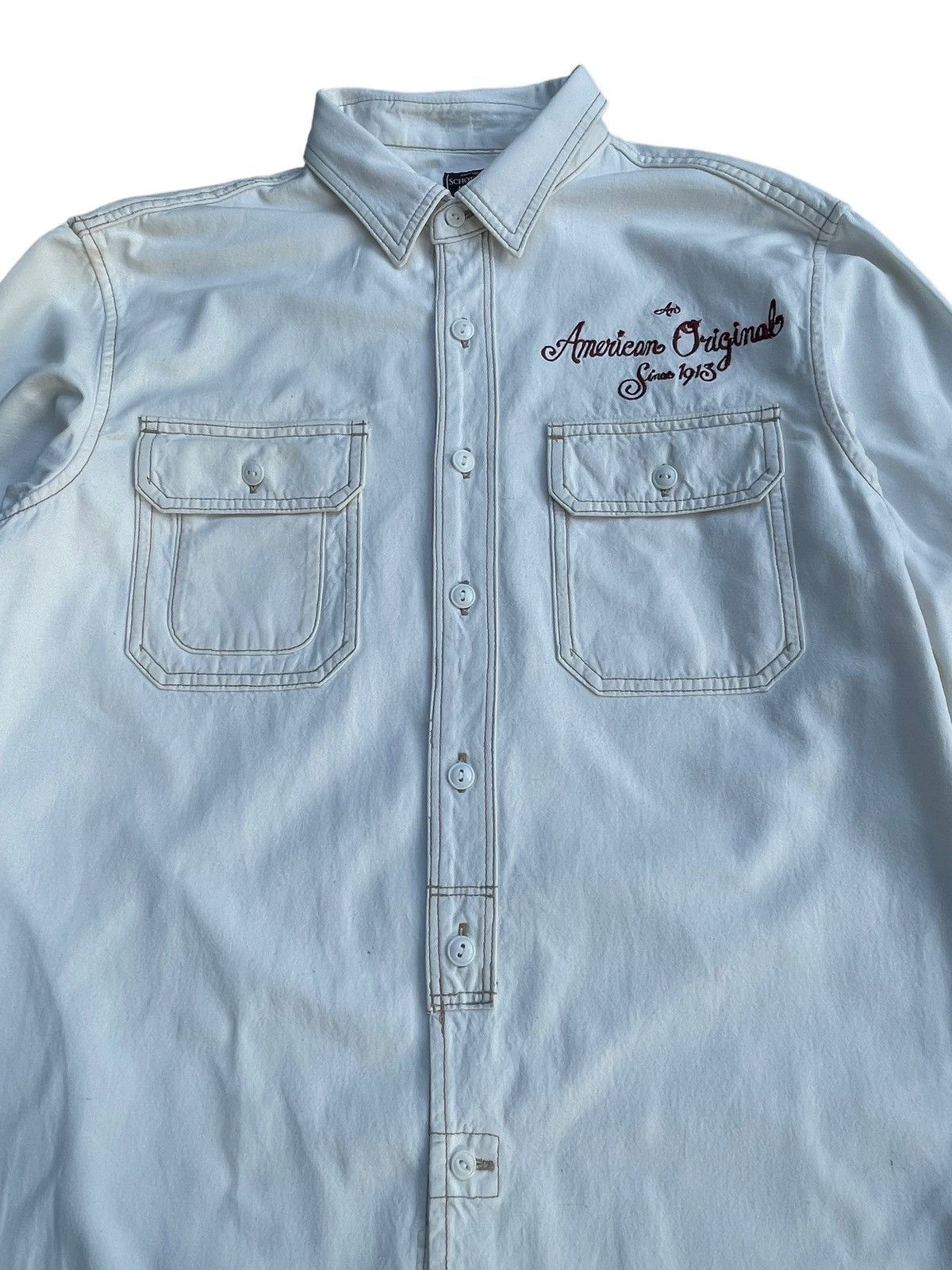Schott Schott Bros New York Shirt Size US L / EU 52-54 / 3 - 3 Thumbnail