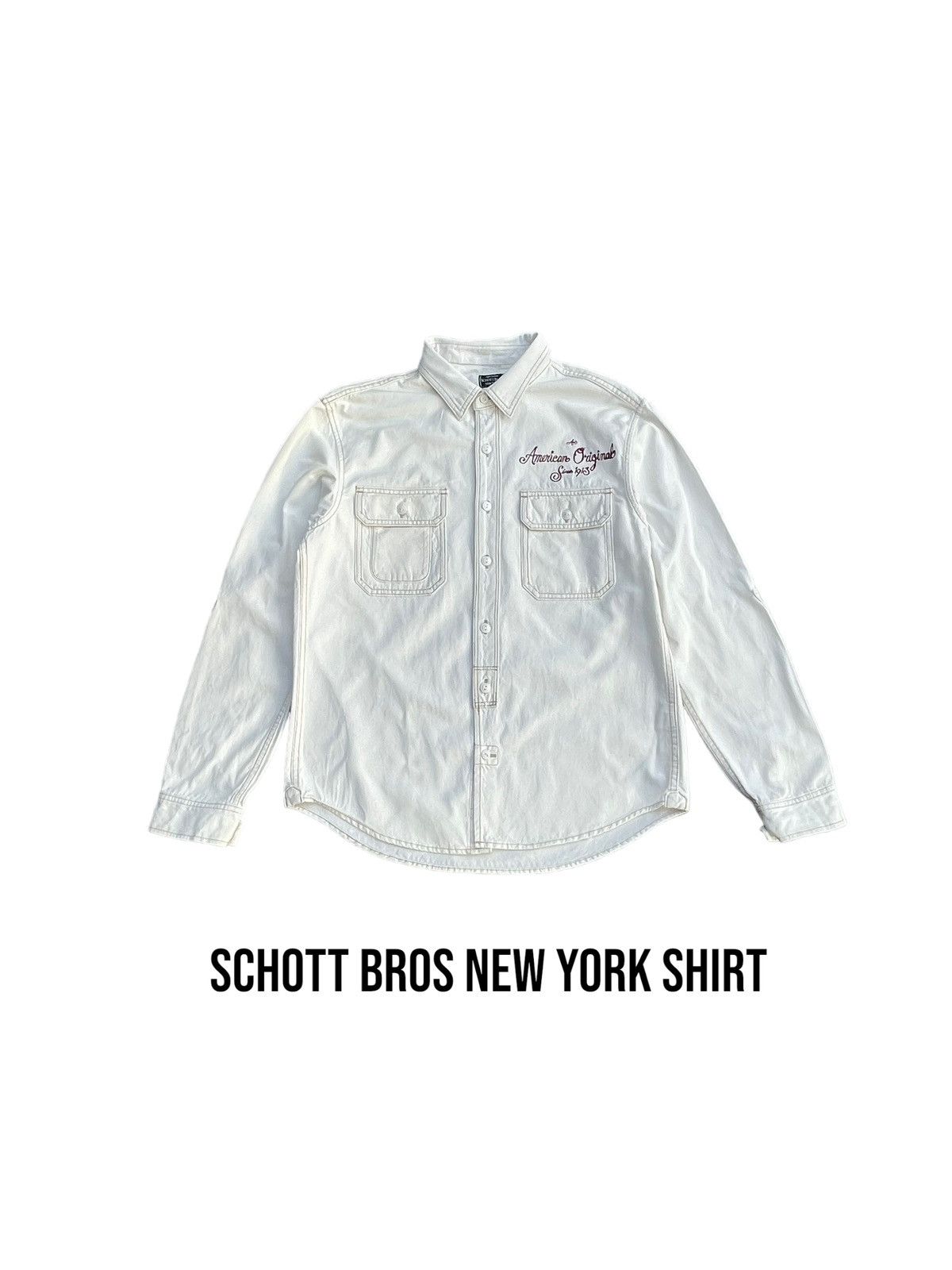 Schott Schott Bros New York Shirt Size US L / EU 52-54 / 3 - 1 Thumbnail