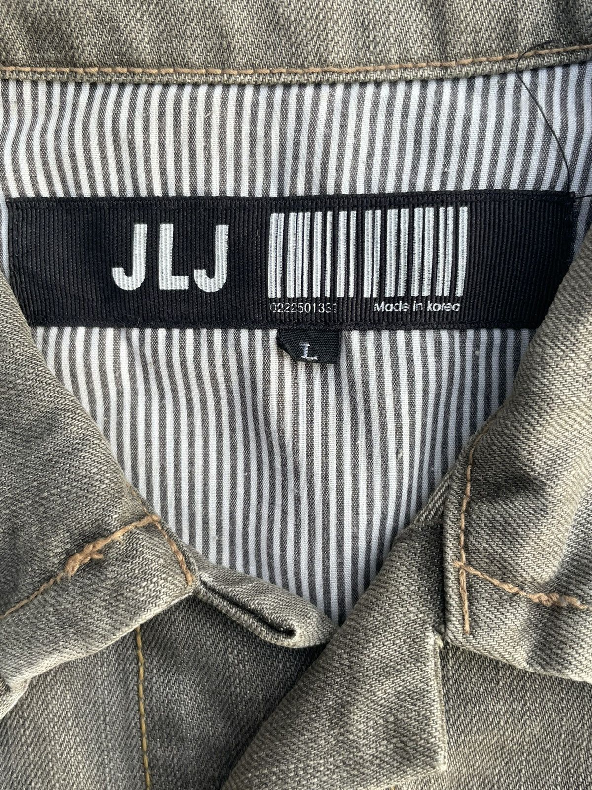 Japanese Brand JLJ Bleached Distresed Denim Shirt Size US M / EU 48-50 / 2 - 9 Thumbnail