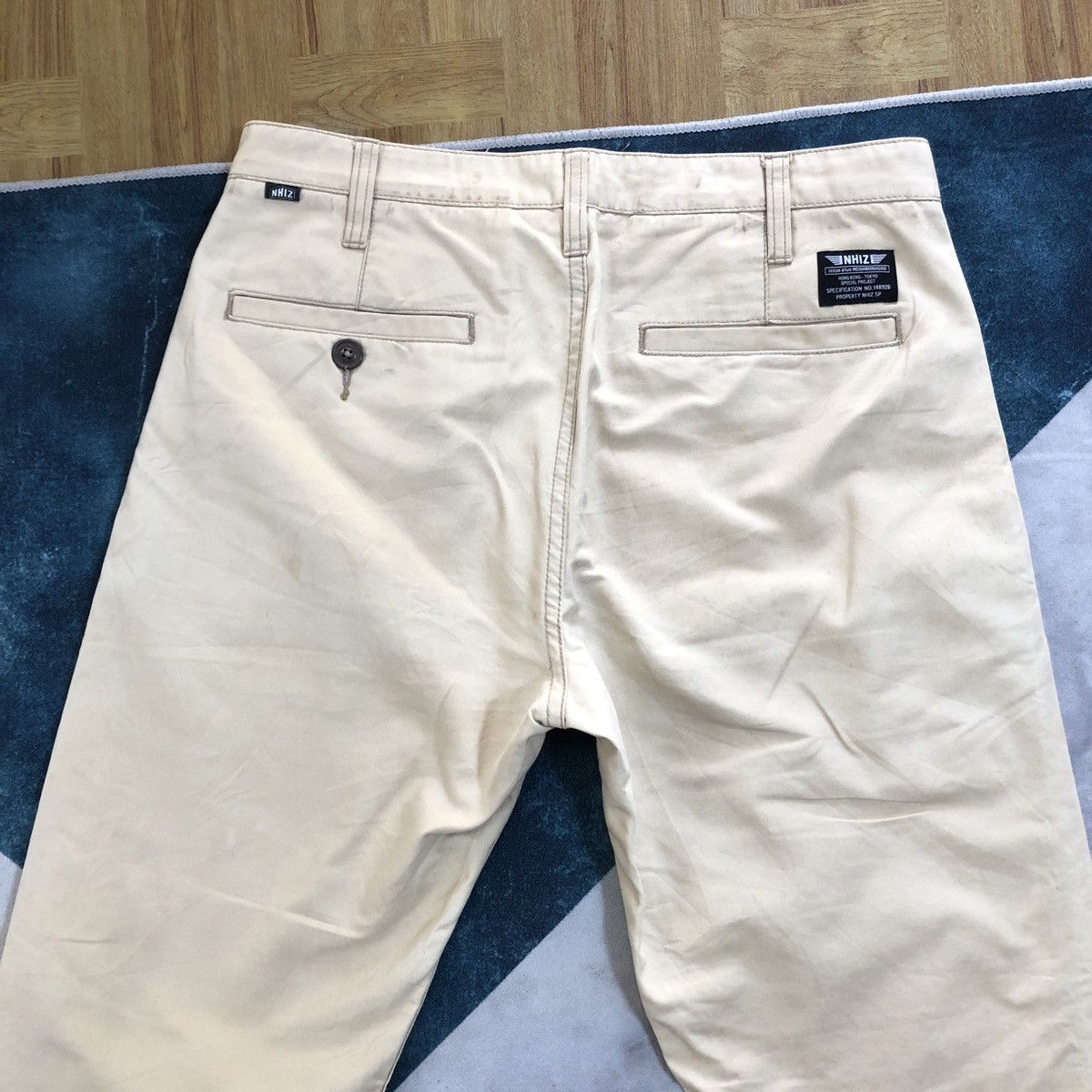 Japanese Brand × Neighborhood × izzue Neighborhood x Izzue Military Chino Khaki Distressed Pant Size US 32 / EU 48 - 10 Thumbnail