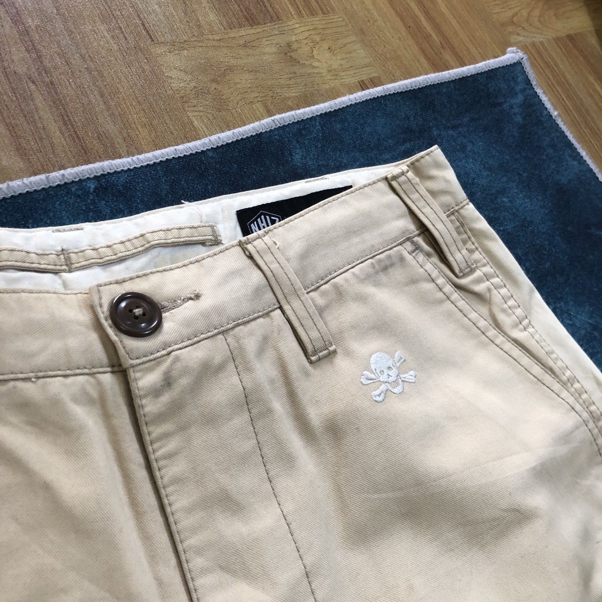 Japanese Brand × Neighborhood × izzue Neighborhood x Izzue Military Chino Khaki Distressed Pant Size US 32 / EU 48 - 6 Thumbnail