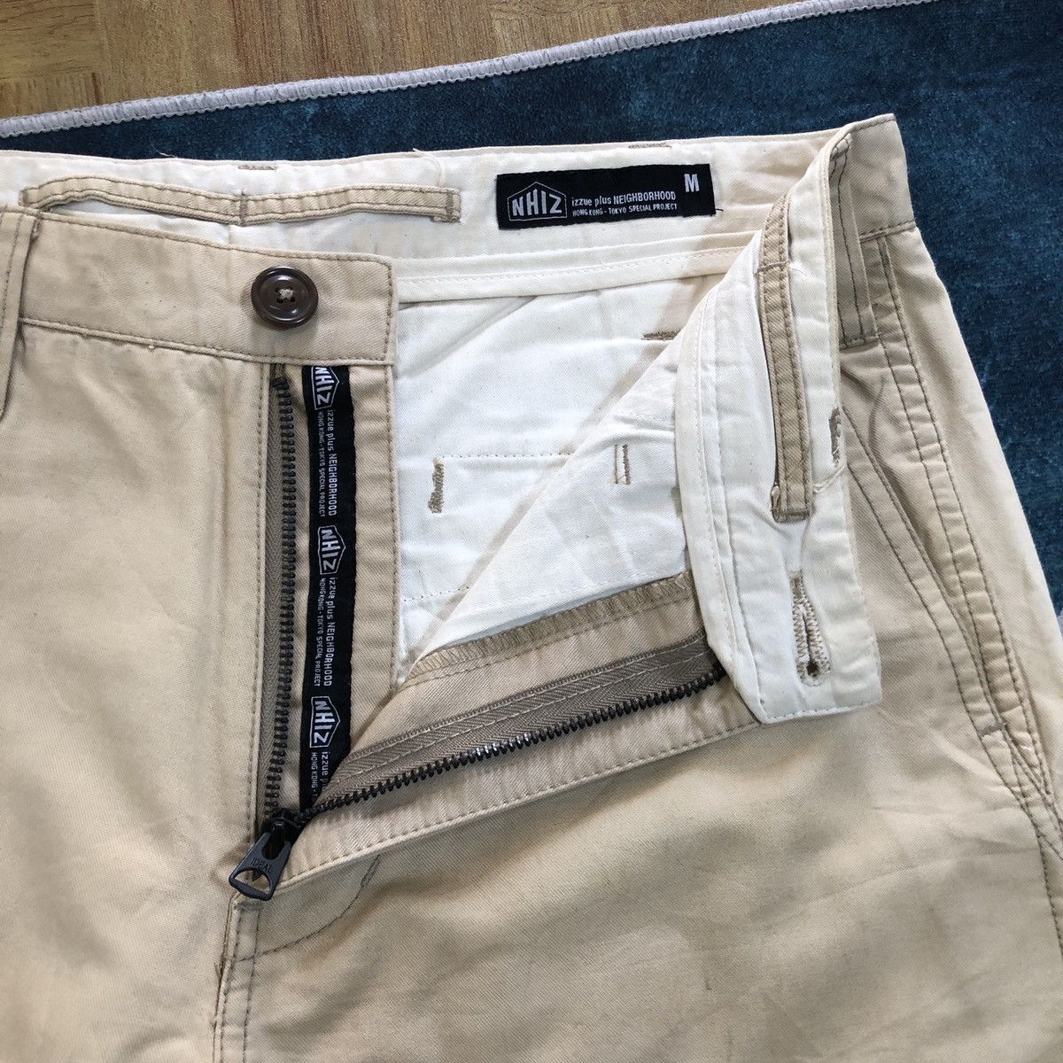 Japanese Brand × Neighborhood × izzue Neighborhood x Izzue Military Chino Khaki Distressed Pant Size US 32 / EU 48 - 7 Thumbnail