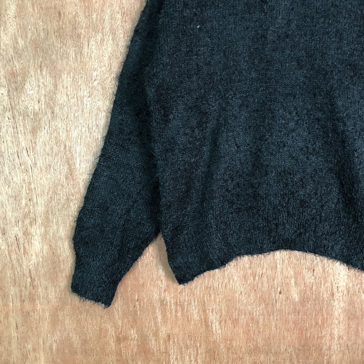 Grailed GU Black Shag Shaggy Fur Mohair Knitwear #6555 Size US M / EU 48-50 / 2 - 4 Thumbnail