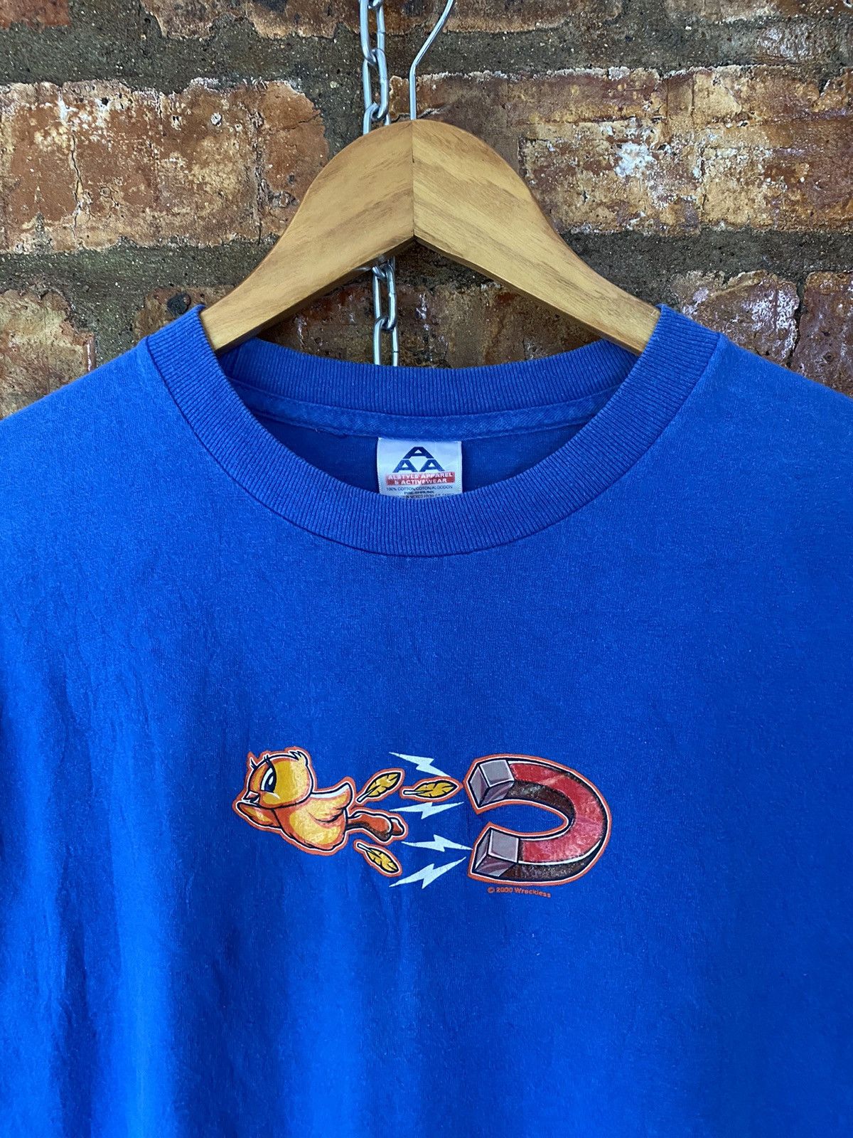Japanese Brand 2000 Wreckless anima apple rap tee Size US M / EU 48-50 / 2 - 5 Thumbnail