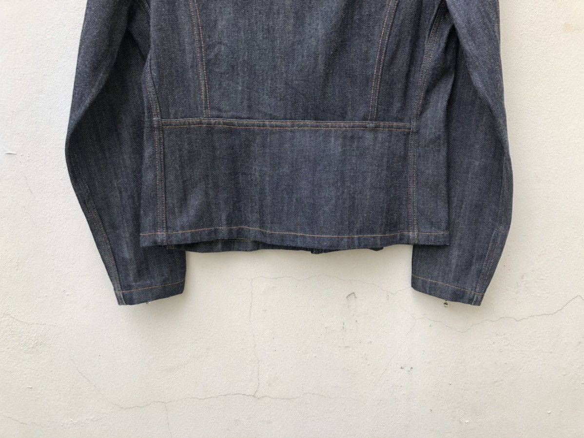 Japanese Brand Superlovers Lovers Rock Double Collar Denim Punk Jacket Size US M / EU 48-50 / 2 - 14 Thumbnail