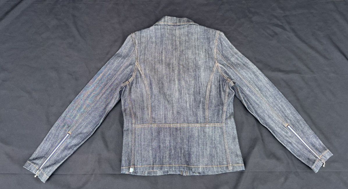 Japanese Brand Superlovers Lovers Rock Double Collar Denim Punk Jacket Size US M / EU 48-50 / 2 - 4 Thumbnail