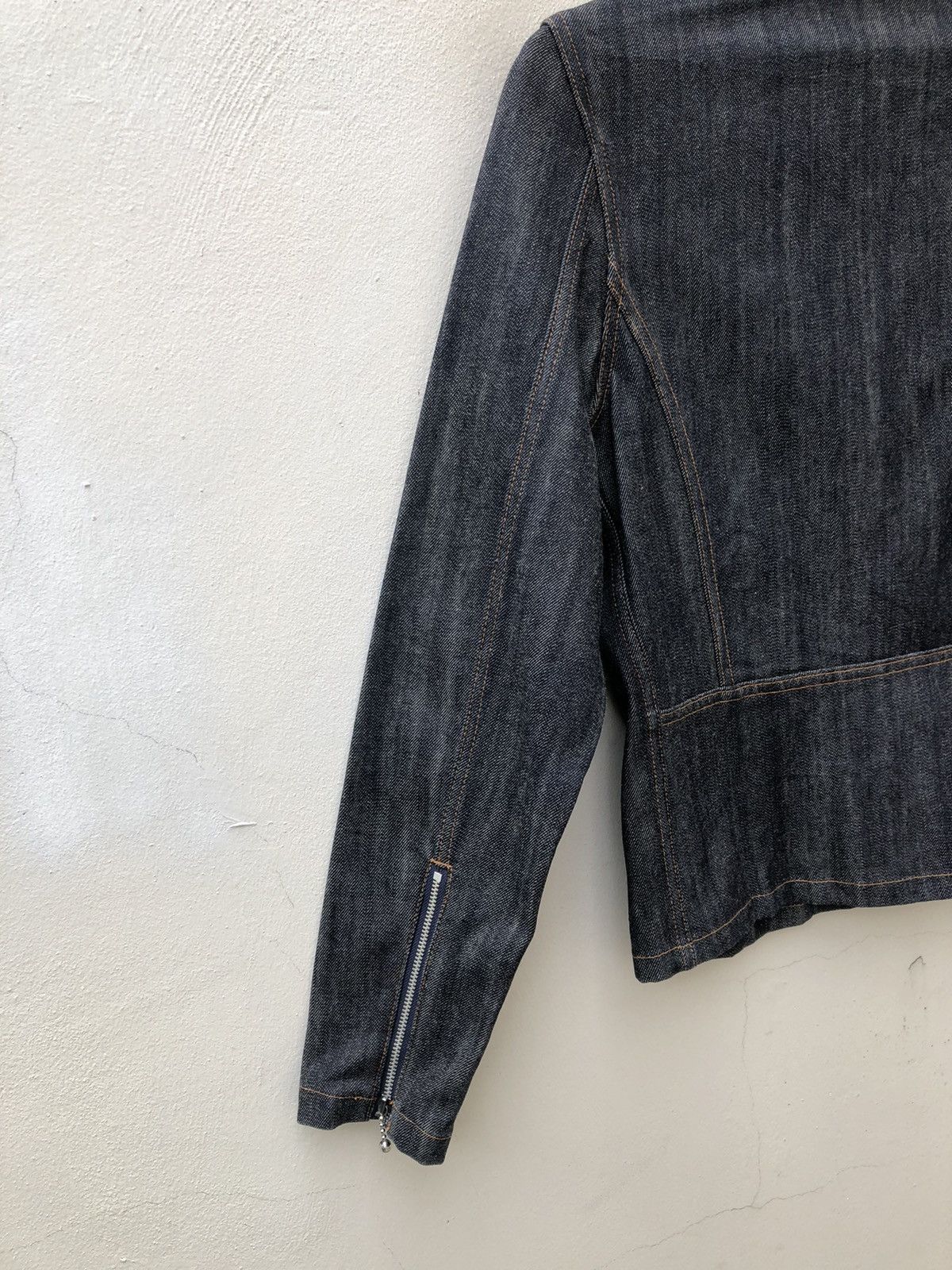 Japanese Brand Superlovers Lovers Rock Double Collar Denim Punk Jacket Size US M / EU 48-50 / 2 - 15 Thumbnail