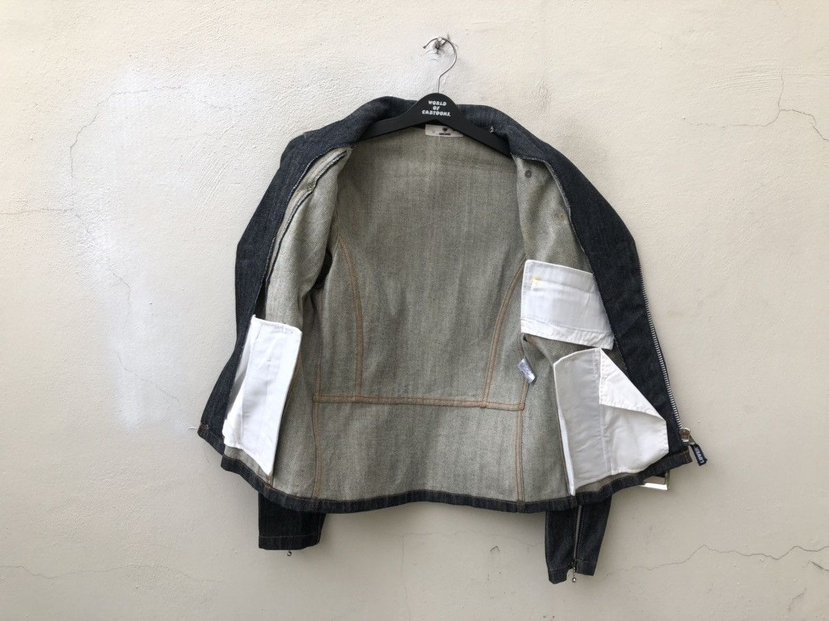 Japanese Brand Superlovers Lovers Rock Double Collar Denim Punk Jacket Size US M / EU 48-50 / 2 - 18 Thumbnail