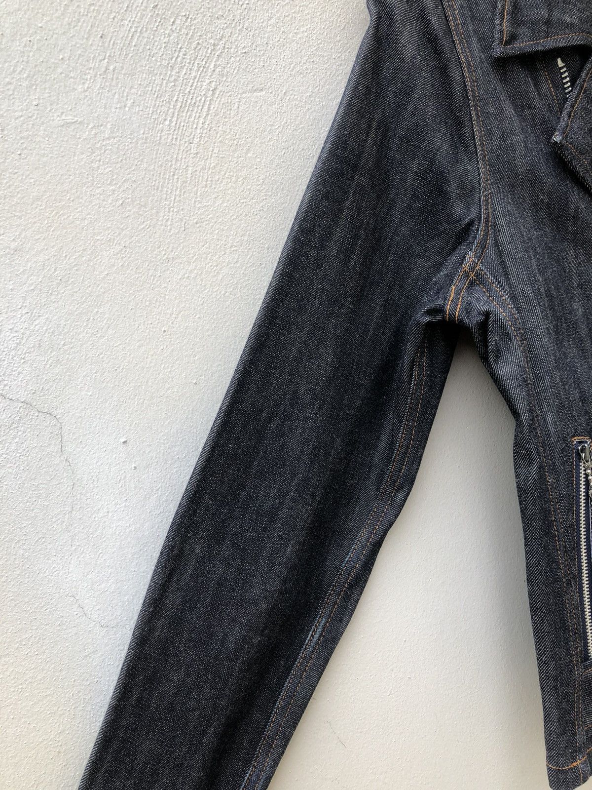 Japanese Brand Superlovers Lovers Rock Double Collar Denim Punk Jacket Size US M / EU 48-50 / 2 - 12 Thumbnail
